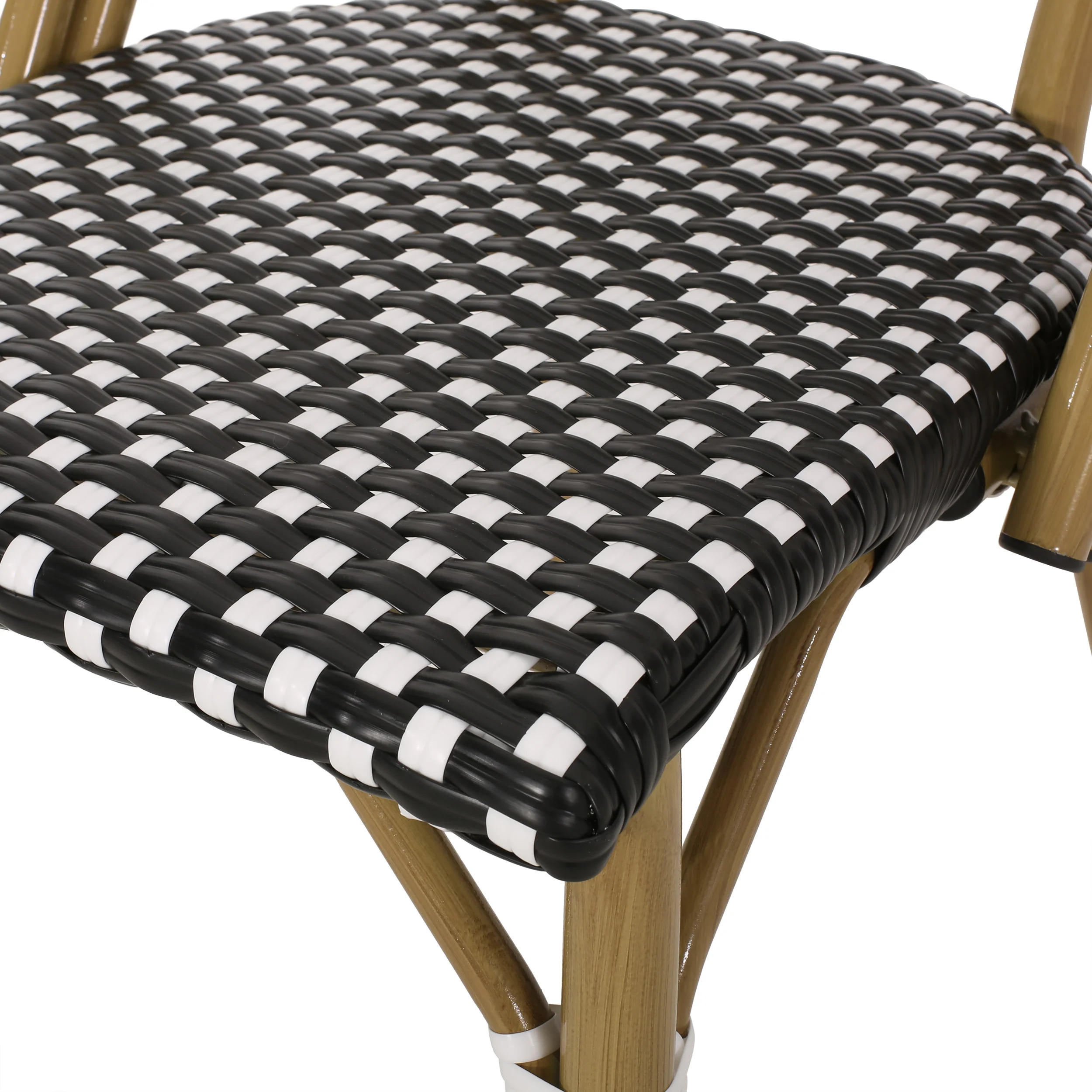 Varva Outdoor Acacia Wood and Wicker 7 Piece Dining Set - furnishings