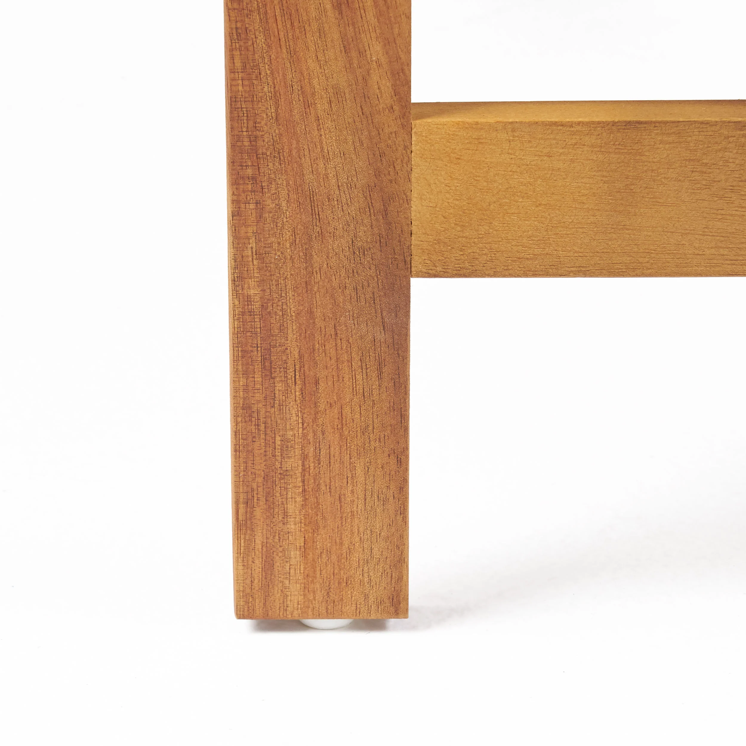Luciano Outdoor Acacia Wood Chat Set w/ Water Resistant Cushions - furnishings