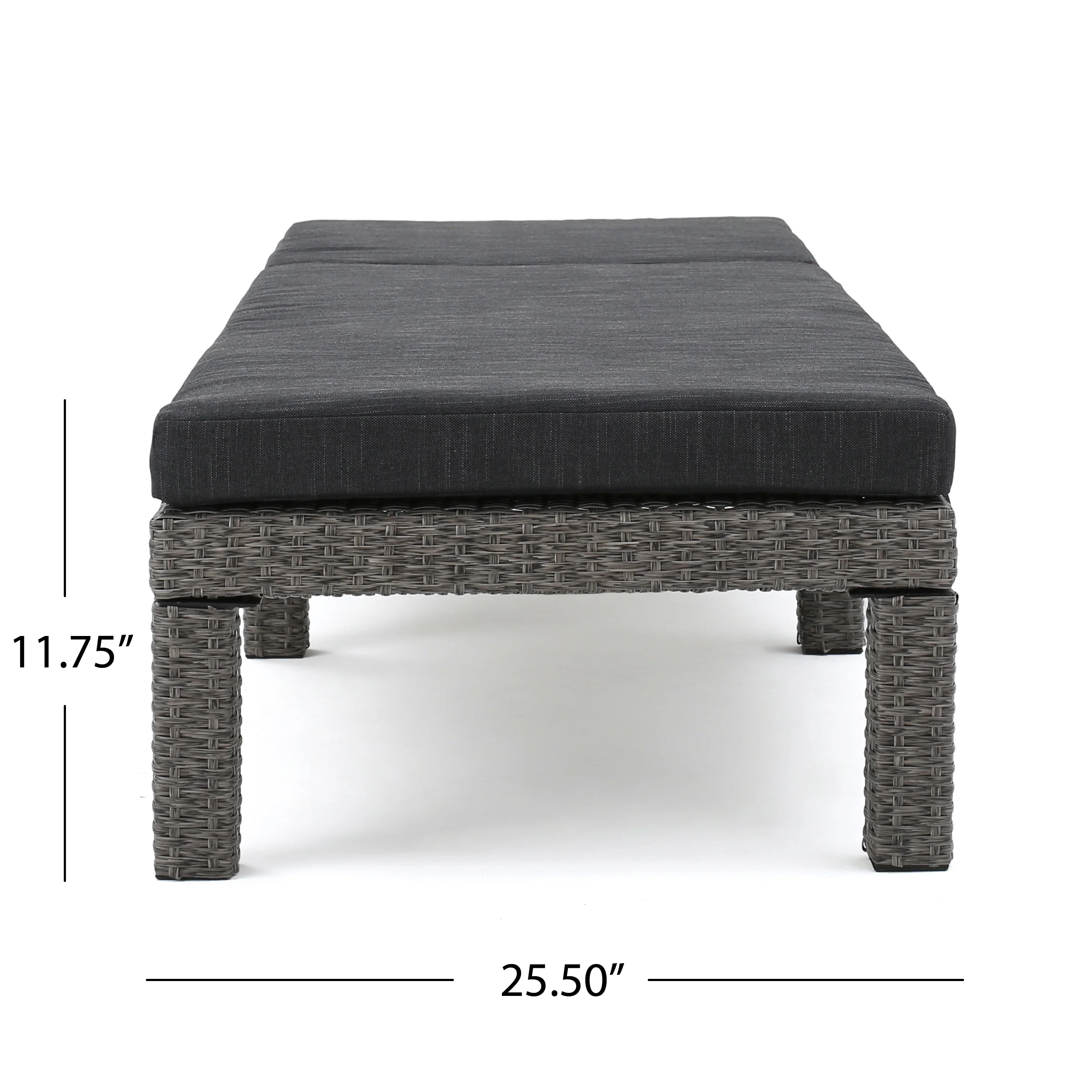 Phillips Outdoor 17 PcWicker Patio Set w/Water Resistant Cushion - furnishings