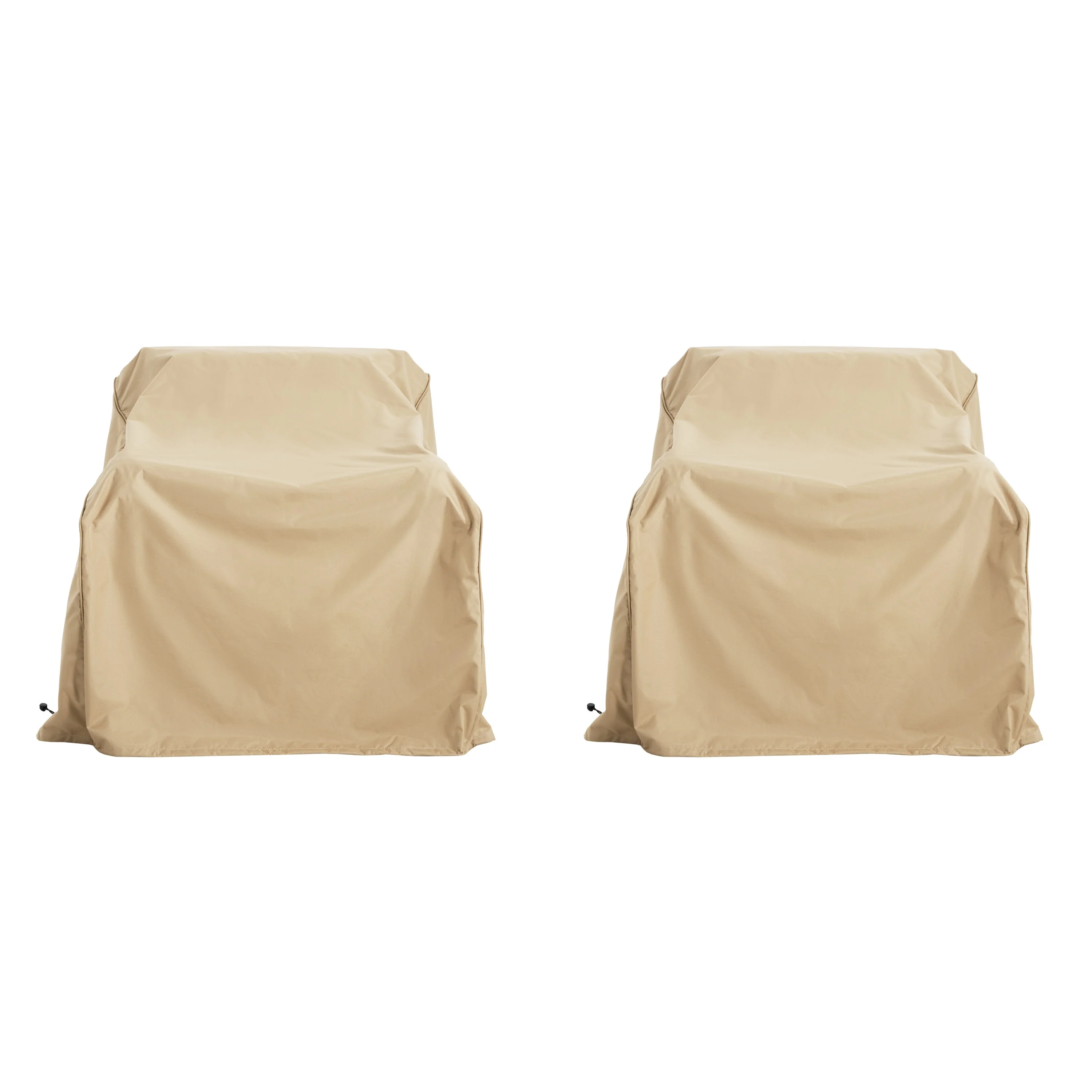 Eclate Sauqre Water Resistant Outdoor Patio Club Chair Covers, Set of 2 - furnishings