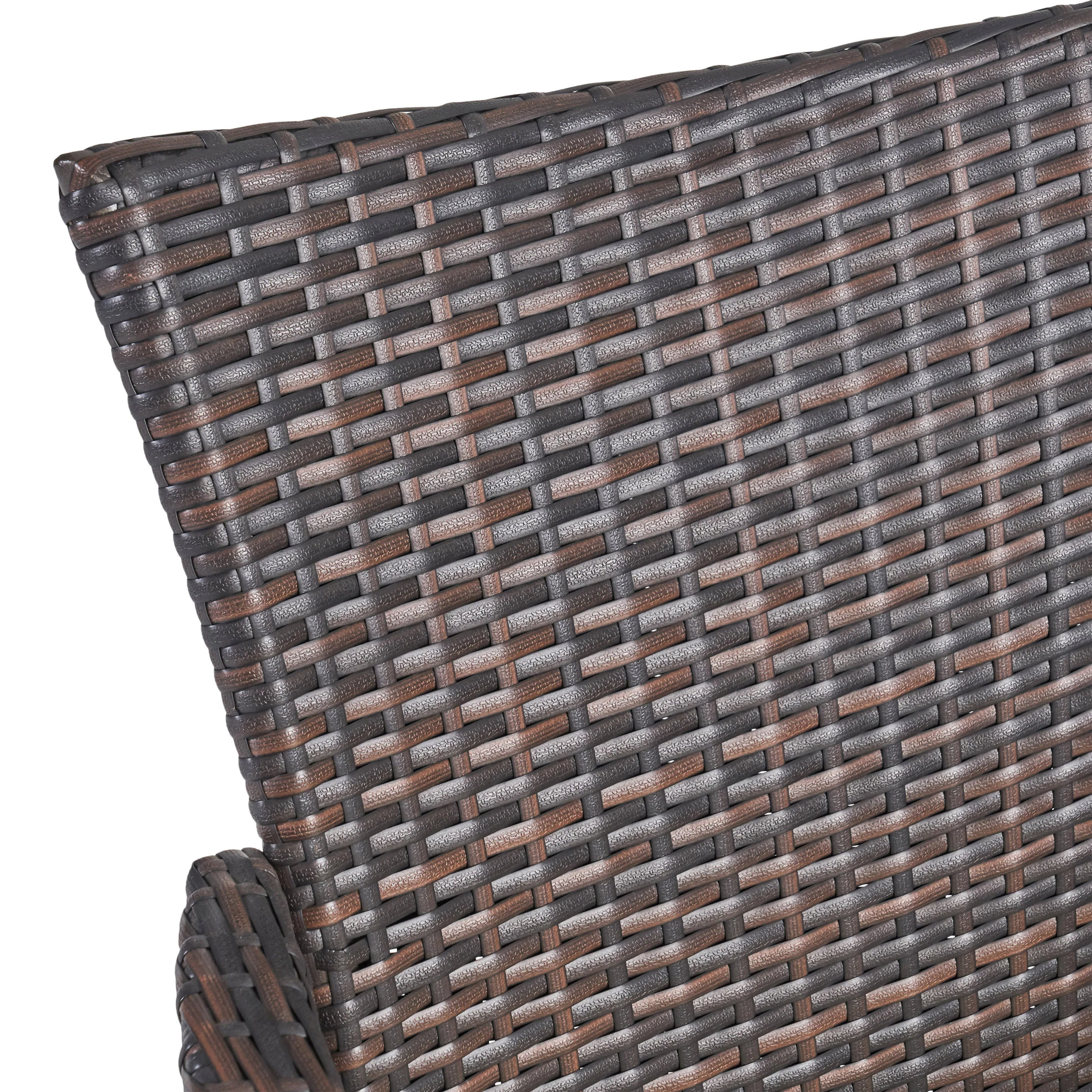 Danae Outdoor 9 Piece Multi-brown Wicker Square Dining Set - furnishings