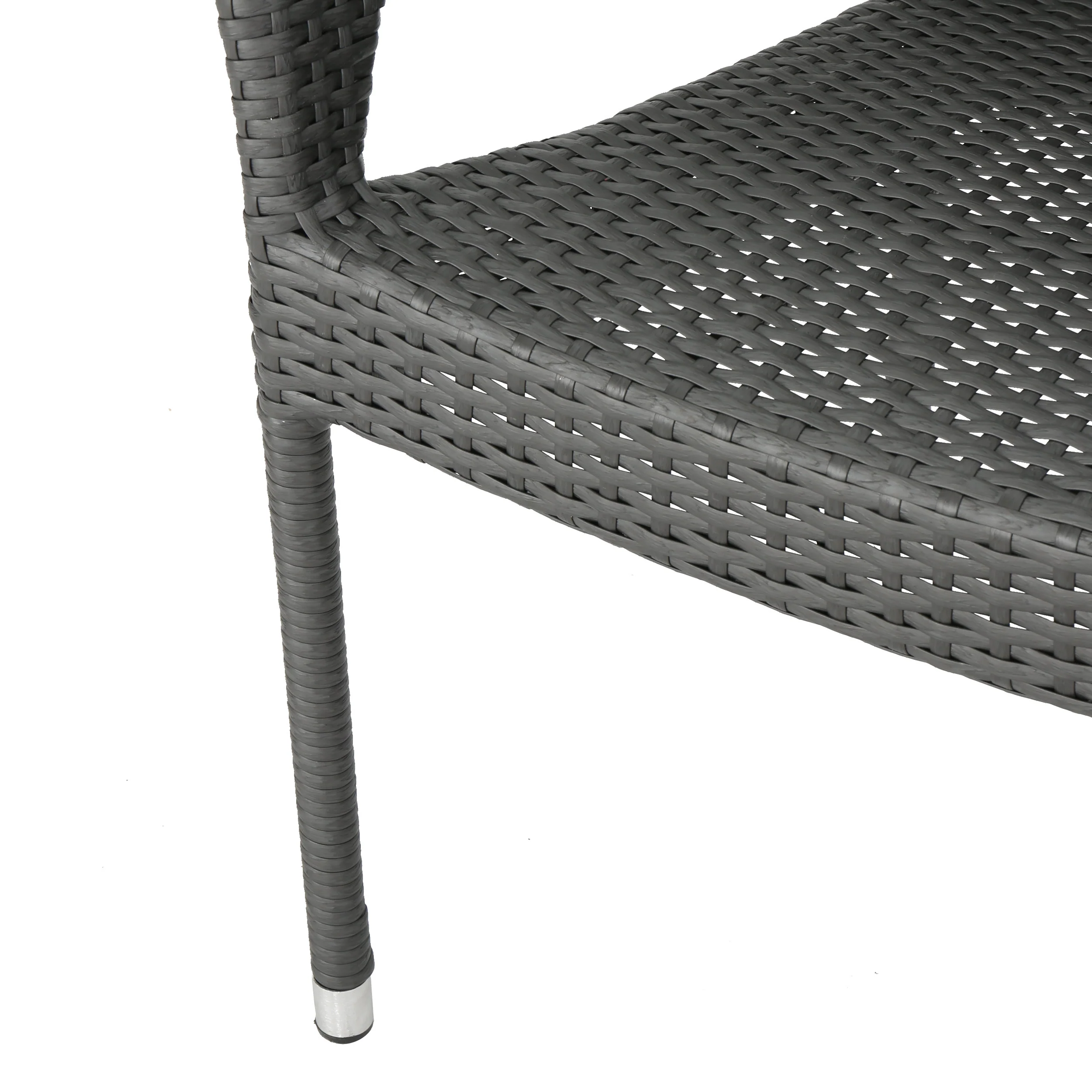 Ellendale Outdoor Acacia Wood and Wicker 6 Piece Dining Set with Bench - furnishings