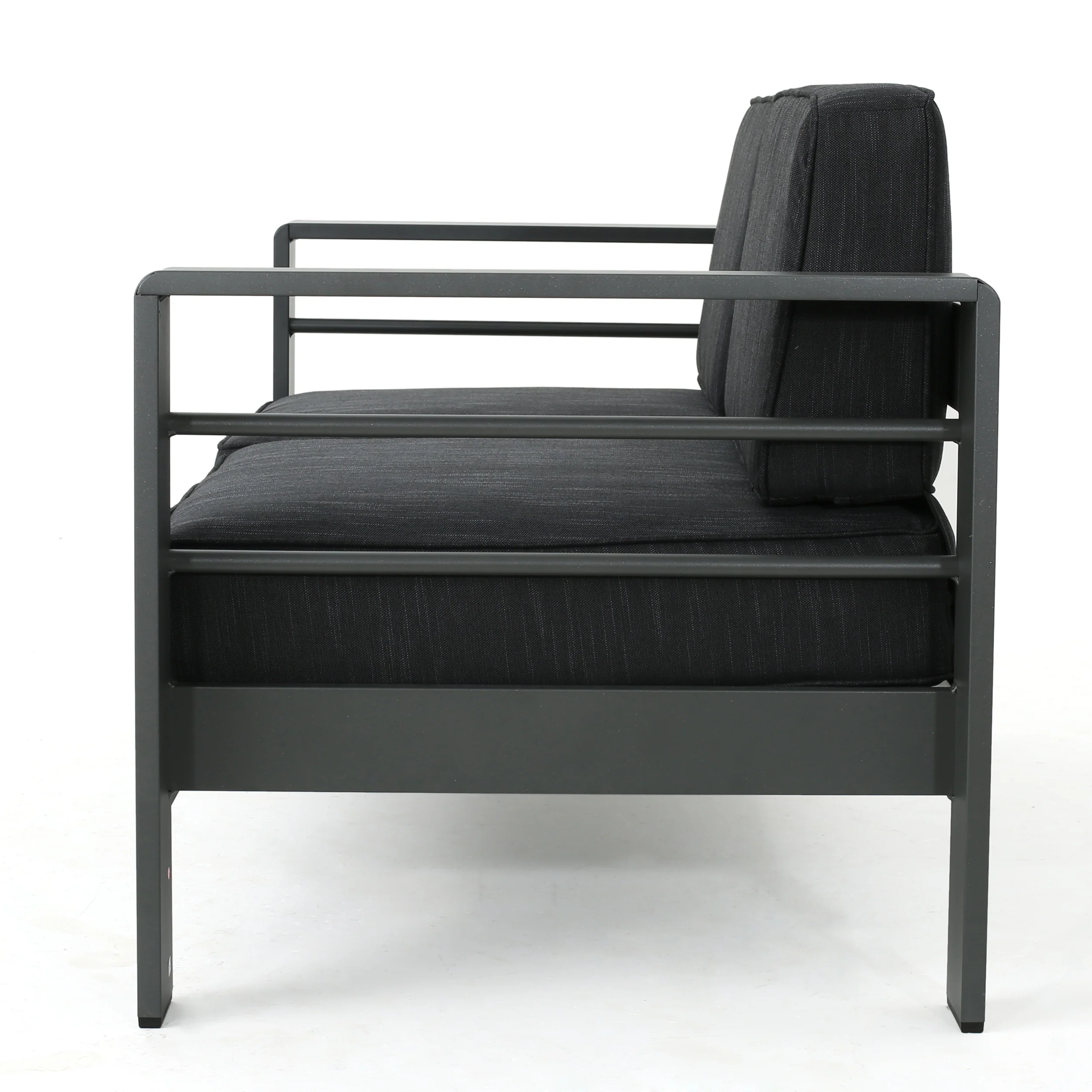 Crested Bay Outdoor Aluminum Loveseat - furnishings