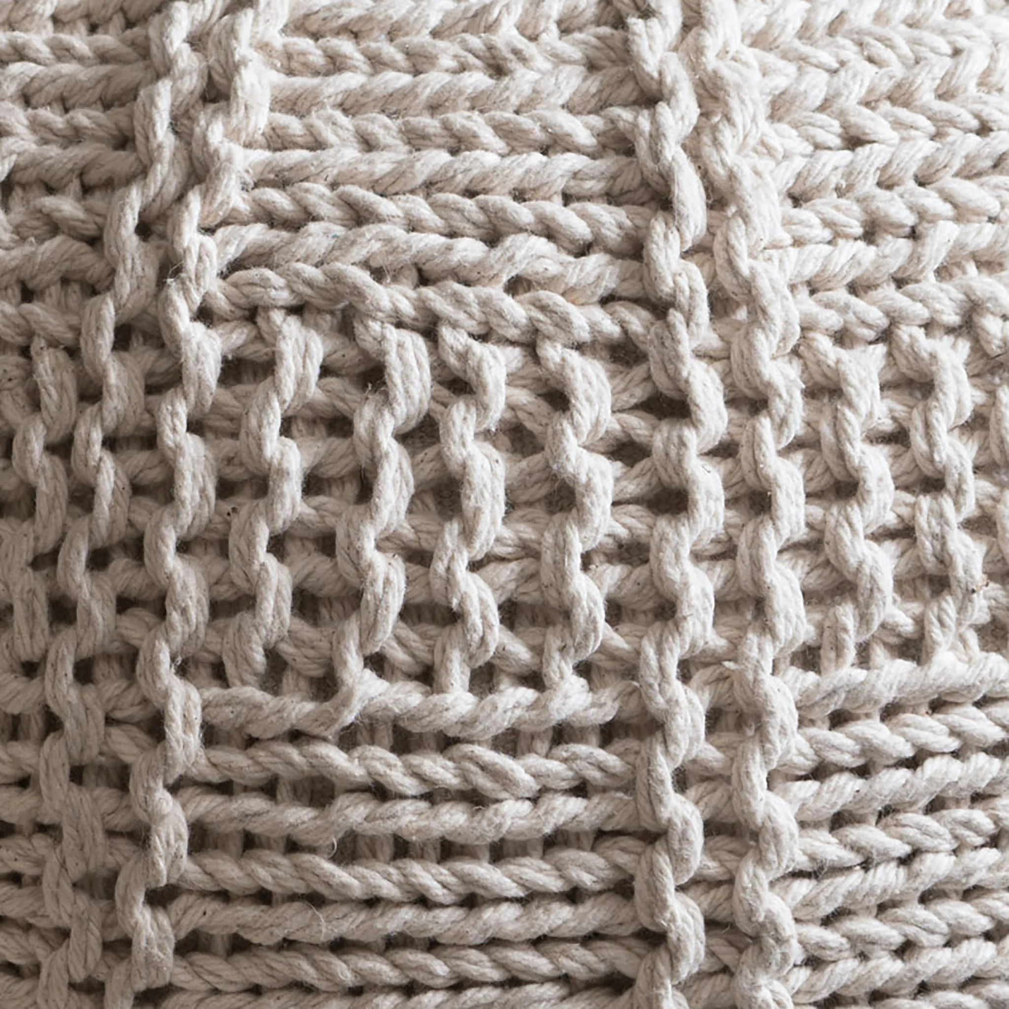 Valentine Handcrafted Modern Fabric Pouf - furnishings