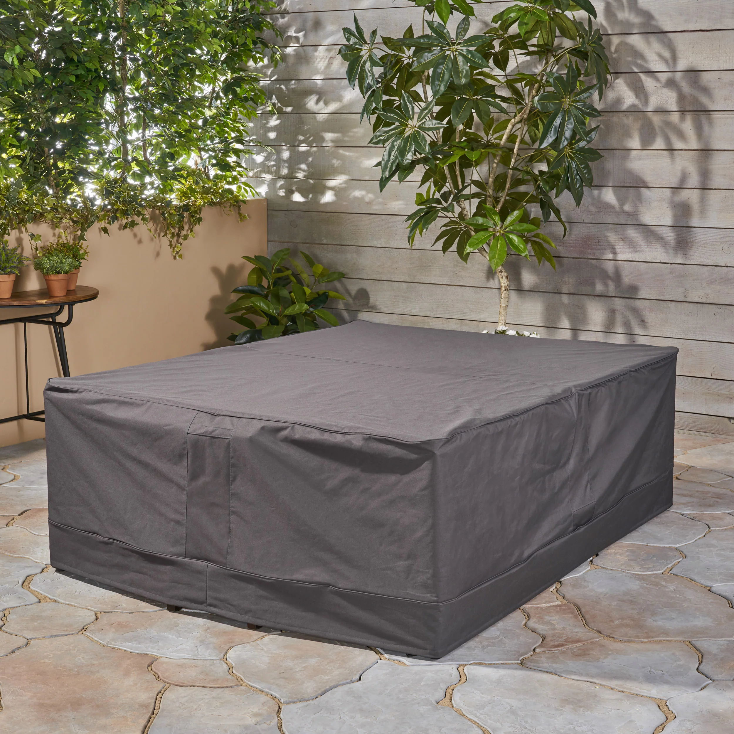Ann Outdoor Waterproof Chat Set Cover, Gray - furnishings