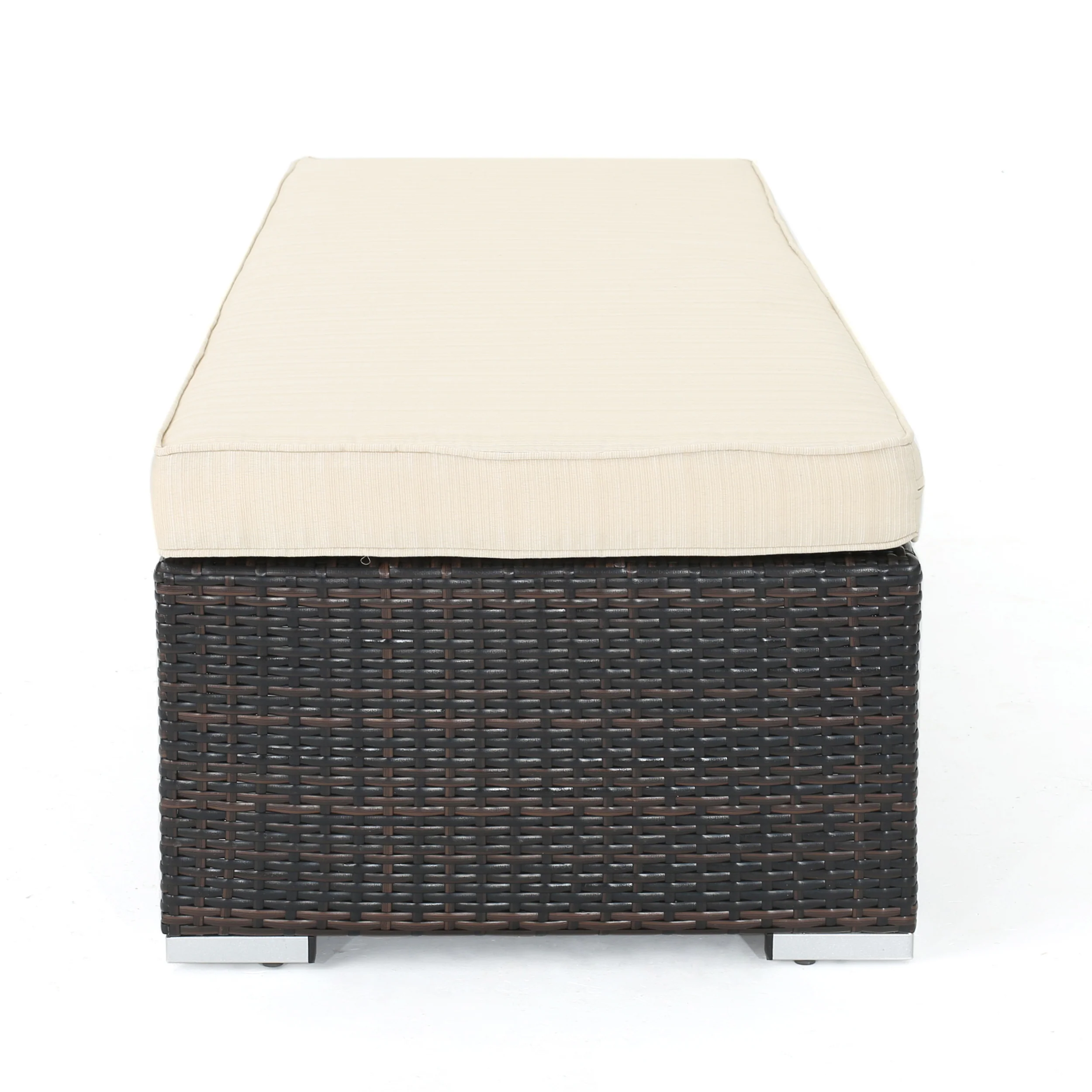 Grayson Outdoor Aluminum Framed Wicker Sofa with Water Resistant Canopy - furnishings