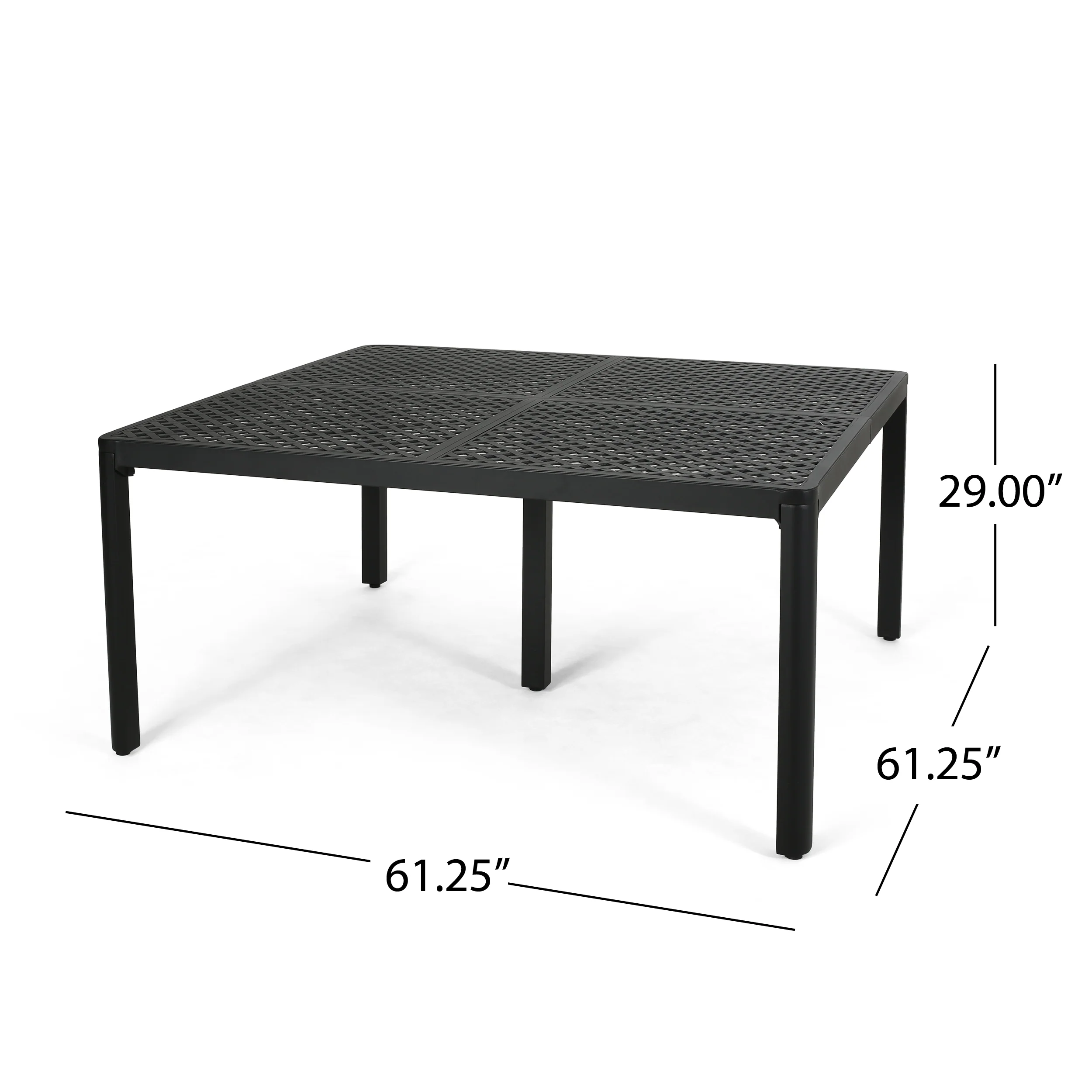 Freda Outdoor Aluminum 8 Seater Dining Set - furnishings