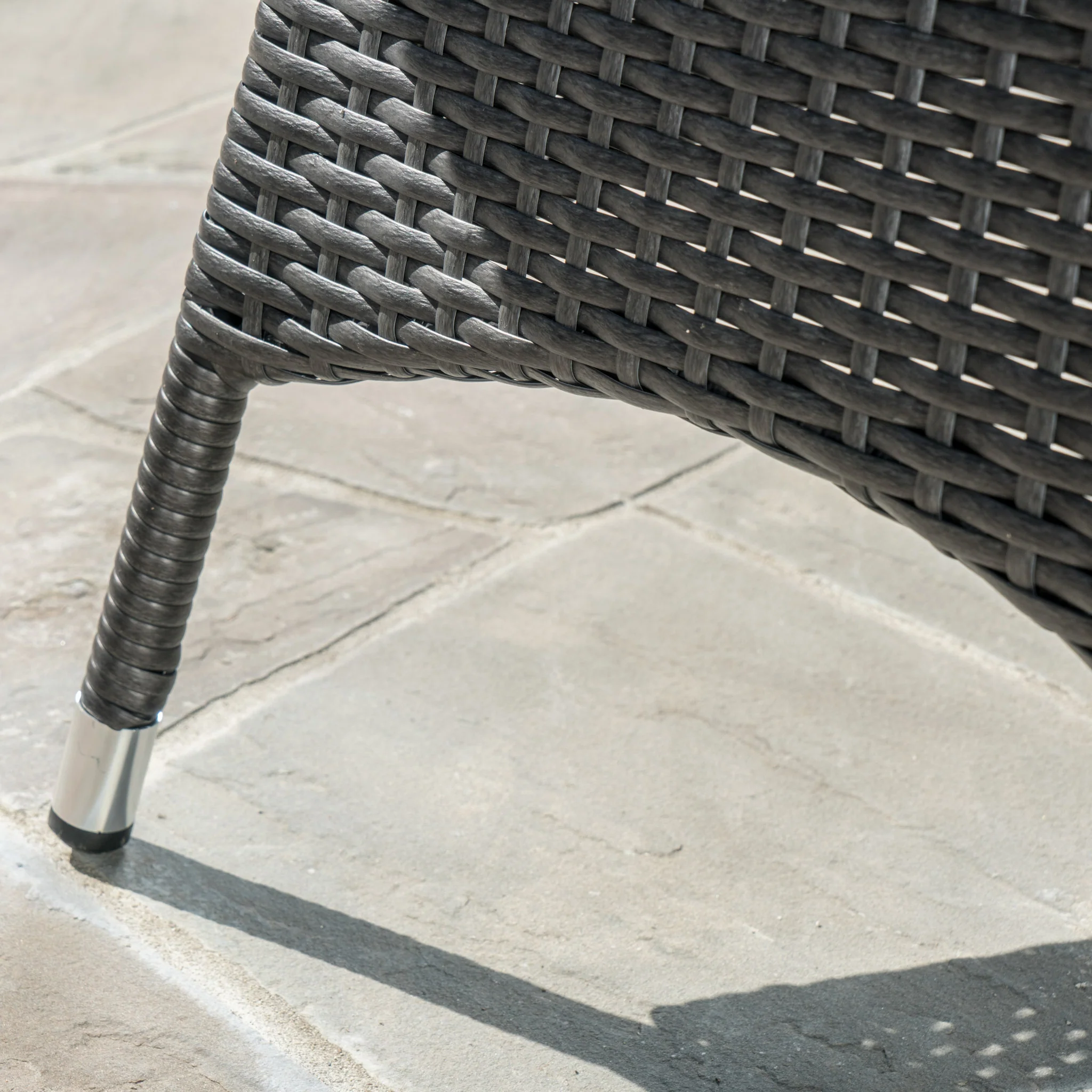 Pattinson Outdoor 5 Piece Grey Wicker Dining Set with Cushions - furnishings