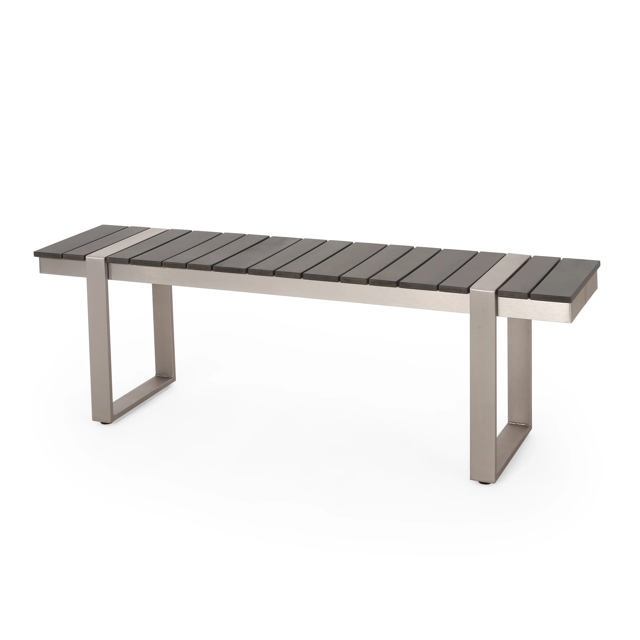 Mora Outdoor Aluminum Dining Bench - furnishings