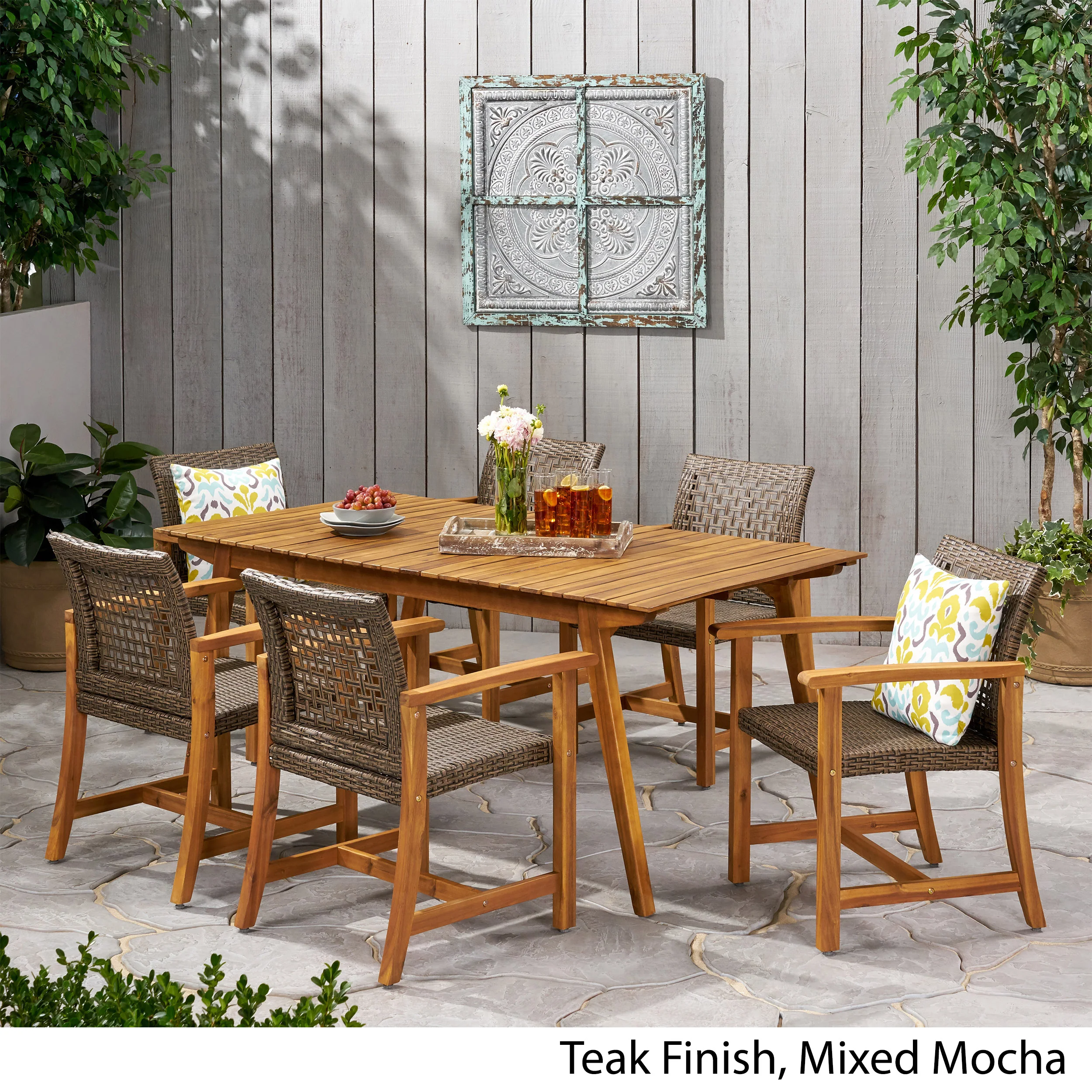 Jovana Outdoor 6 Seater Dining Set - furnishings