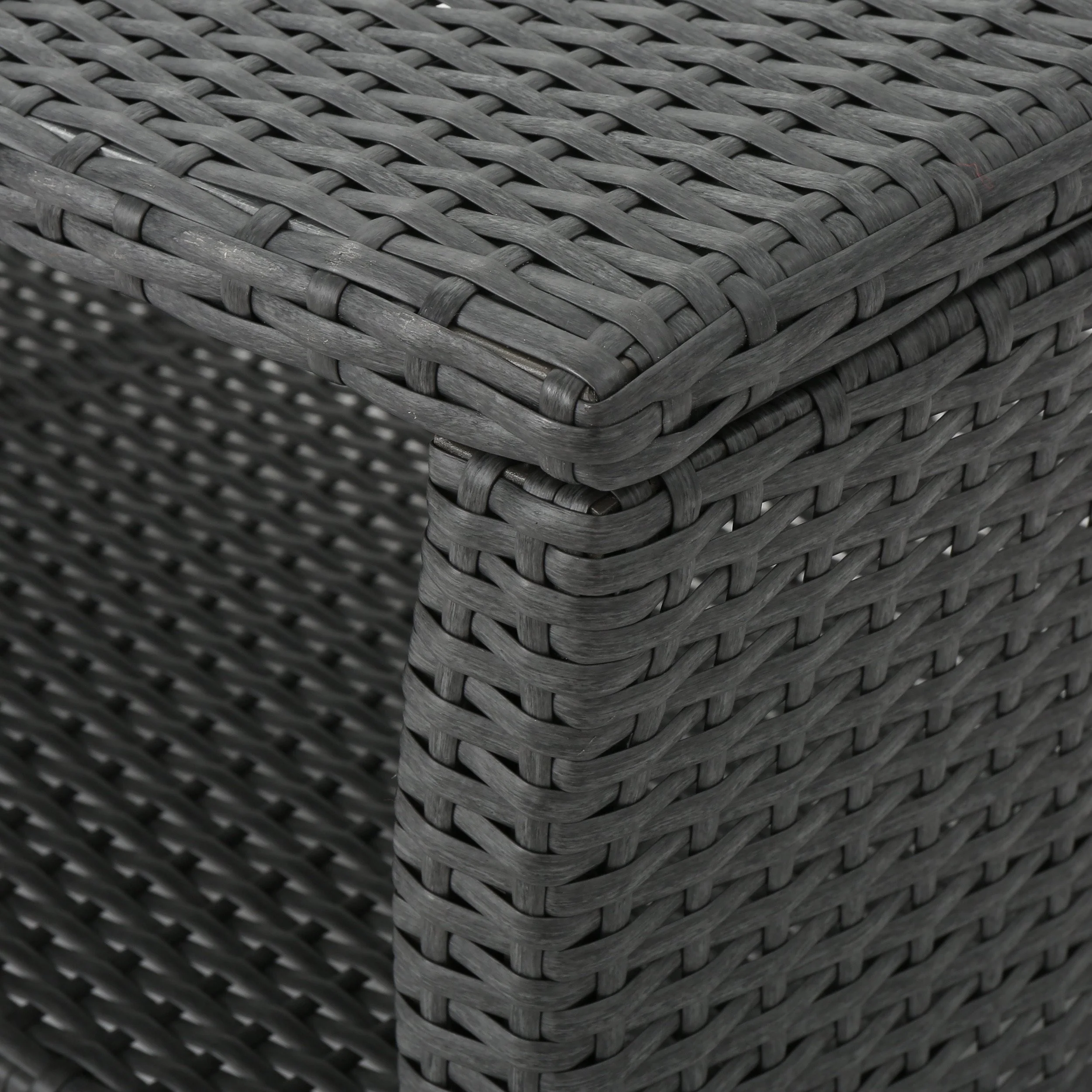 Lorien Outdoor 4 Piece Wicker Chat Set w/ Water Resistant Cushions - furnishings