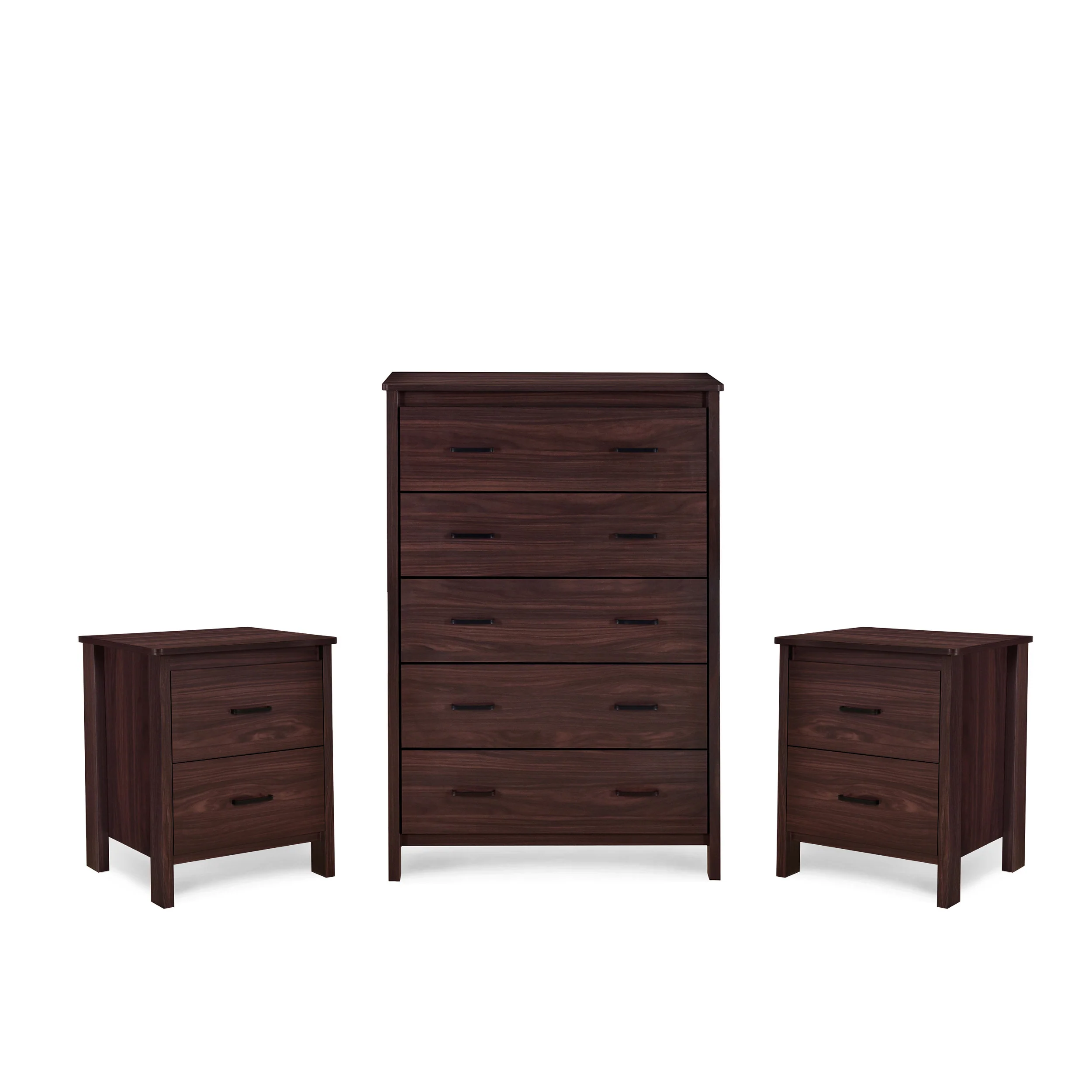 Titeca Contemporary 3 Piece Dresser and Nightstand Set - furnishings