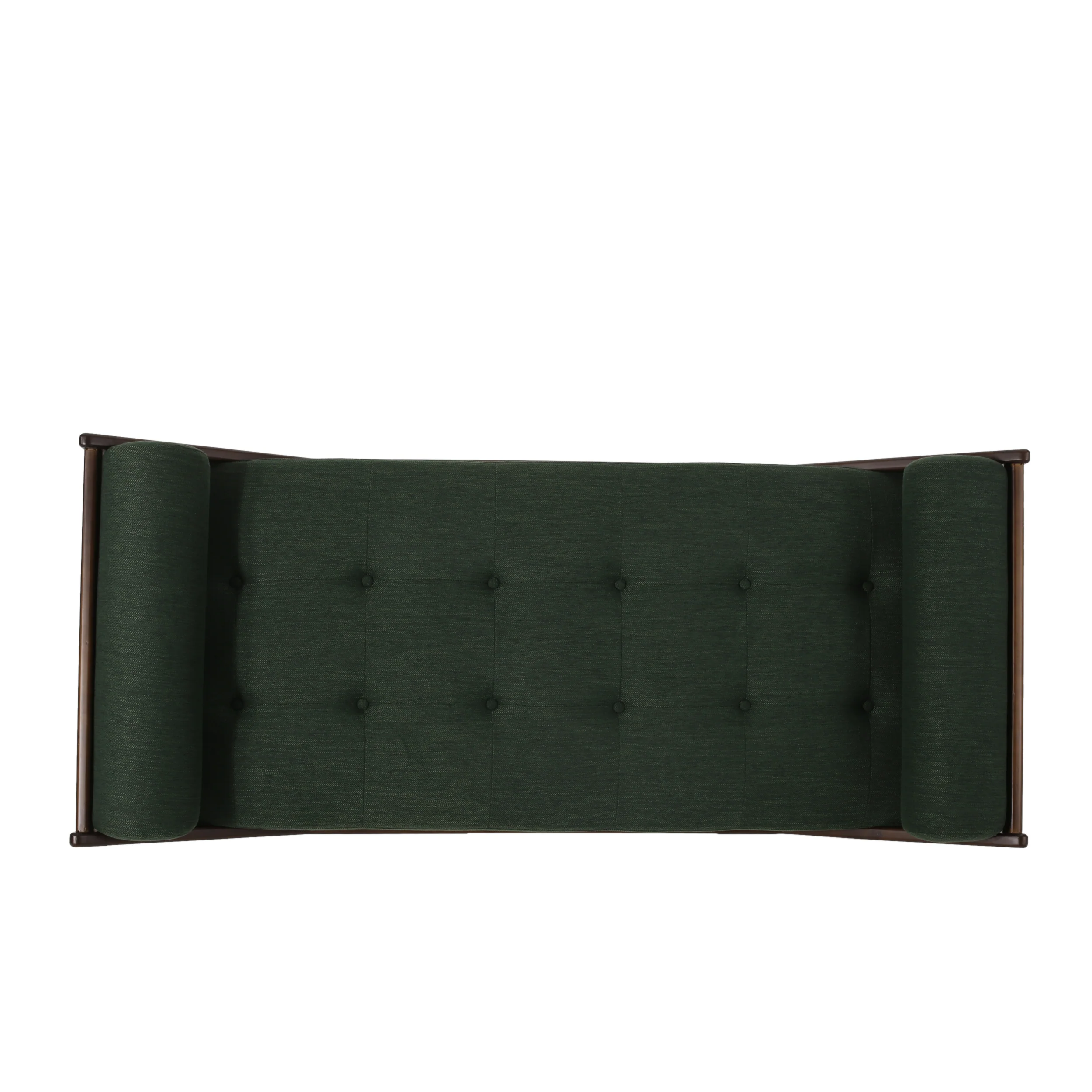 Sumner Contemporary Tufted Chaise Lounge with Rolled Accent Pillows - furnishings