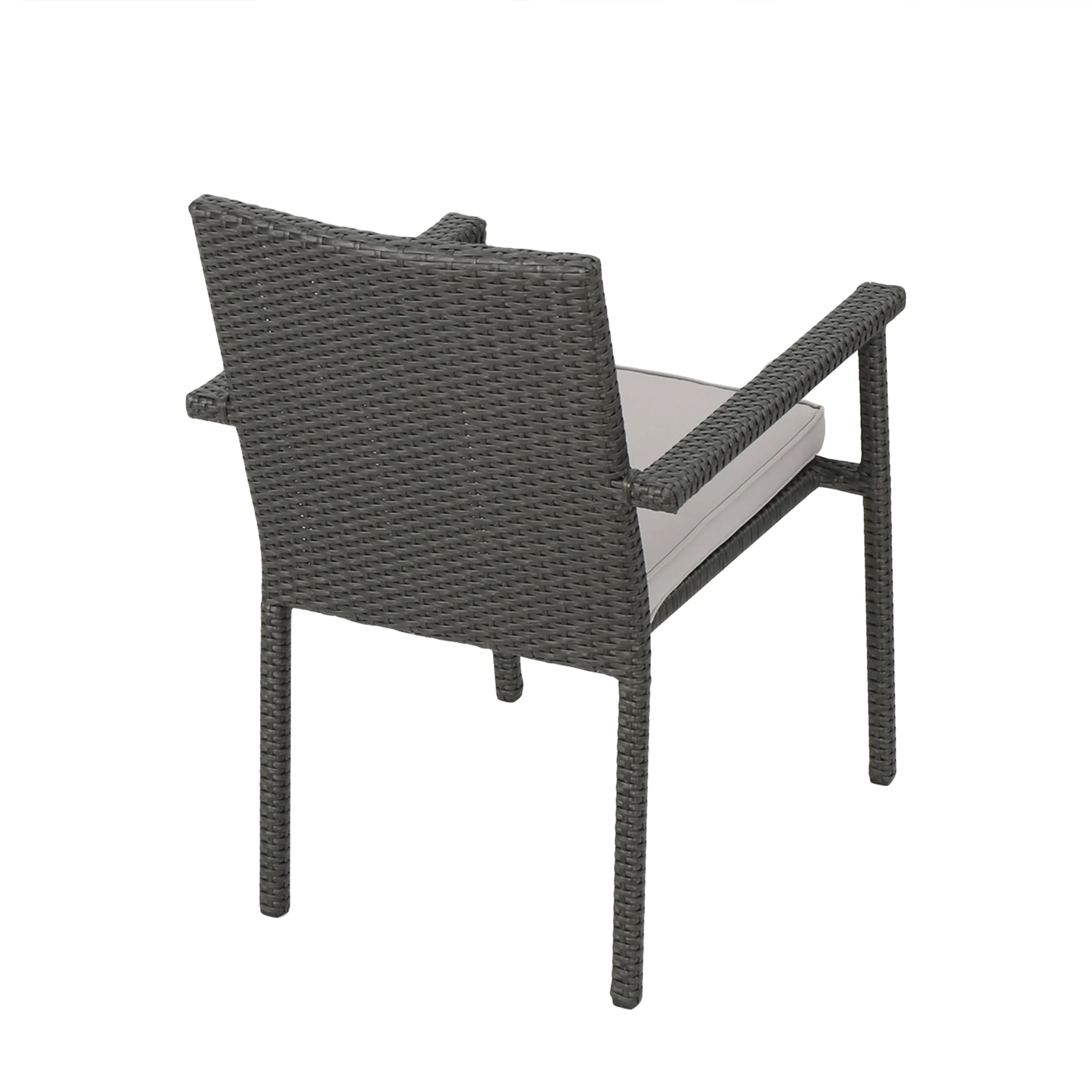 San Simeon Outdoor 7 Piece Wicker Dining Set with Water Resistant Cushions - furnishings