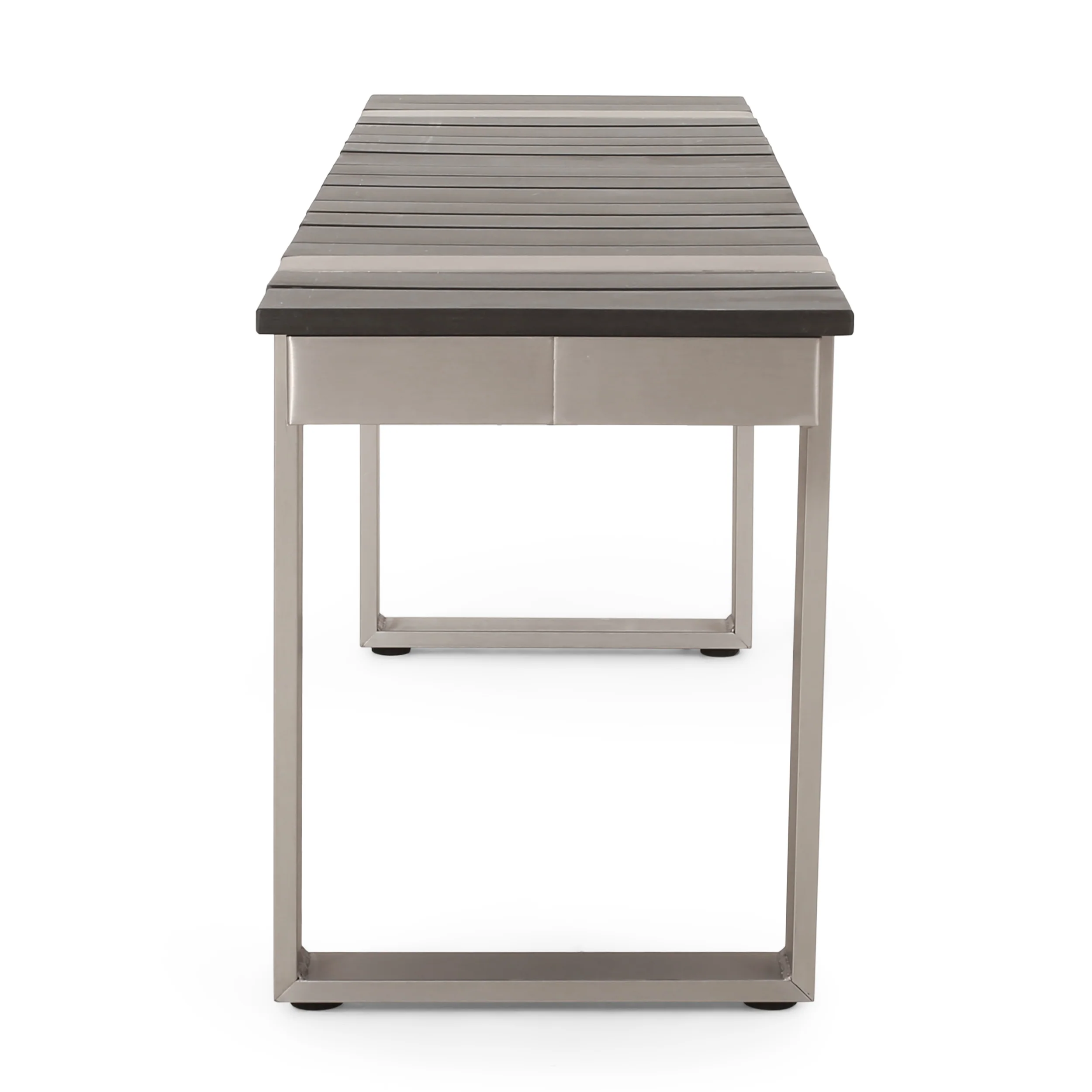 Mora Outdoor Aluminum Dining Bench - furnishings