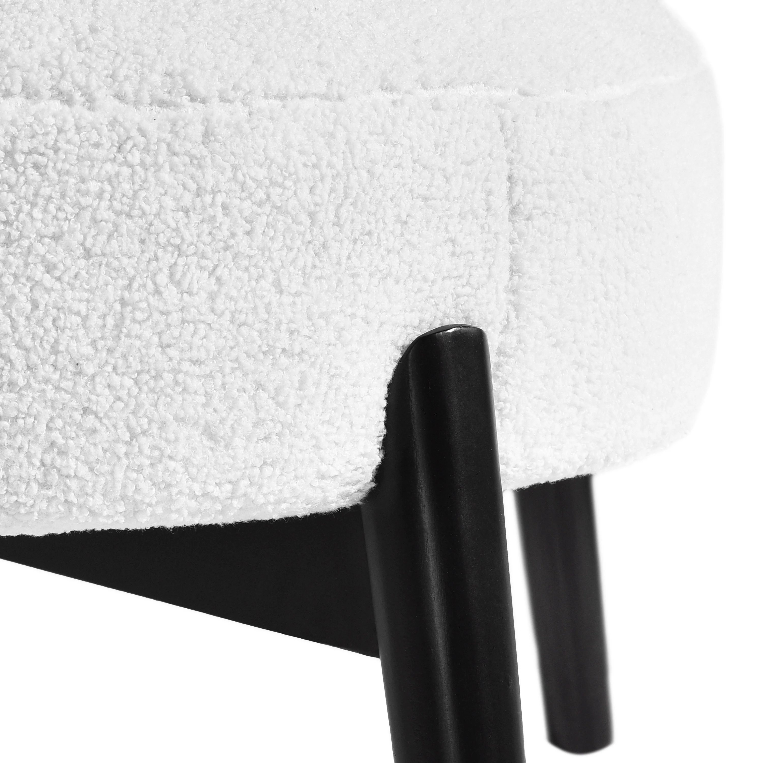 Acamar Acamar Polyester and Birch Wishbone Accent Chair - furnishings