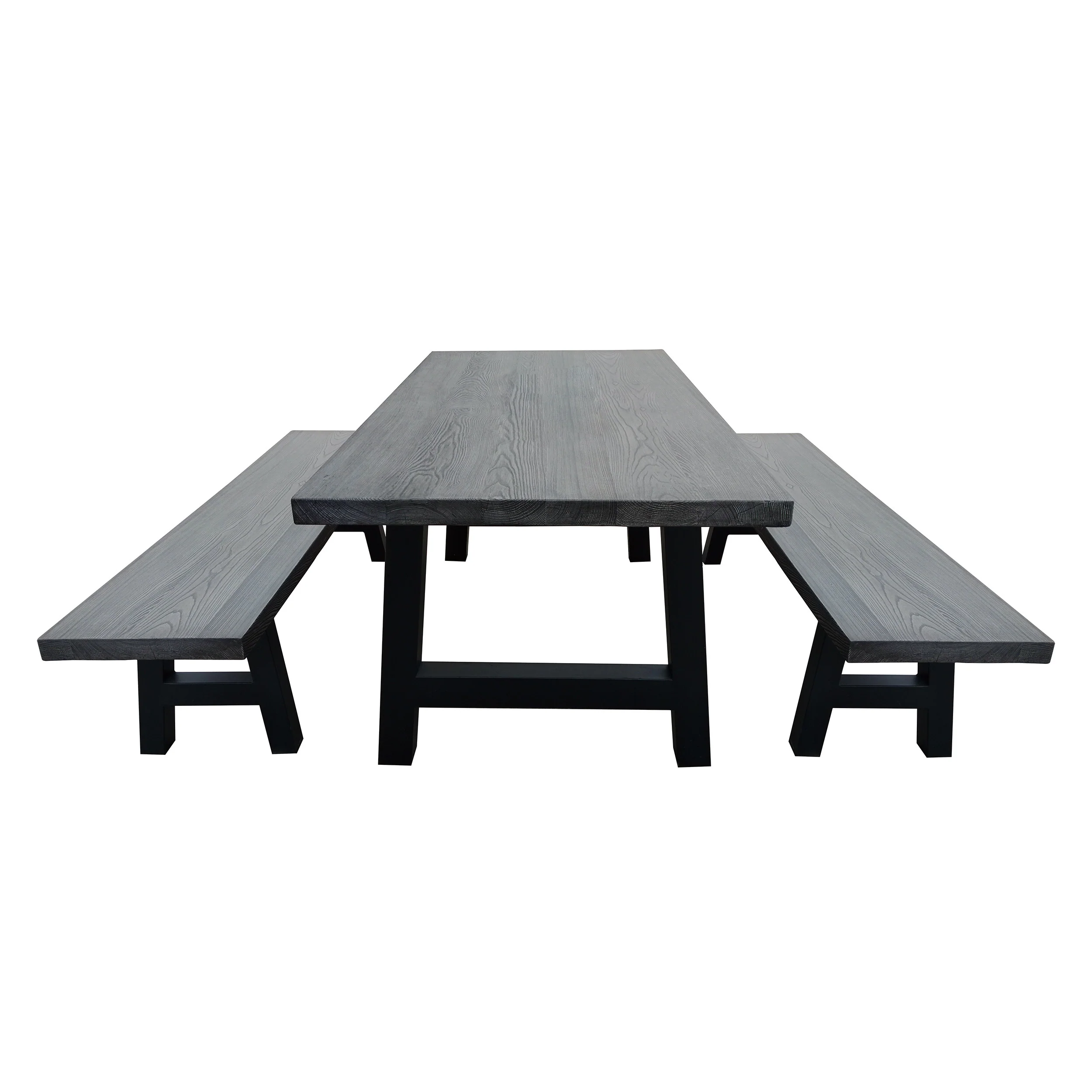 Keira Outdoor 3 Piece Light Weight Concrete Picnic Set - furnishings
