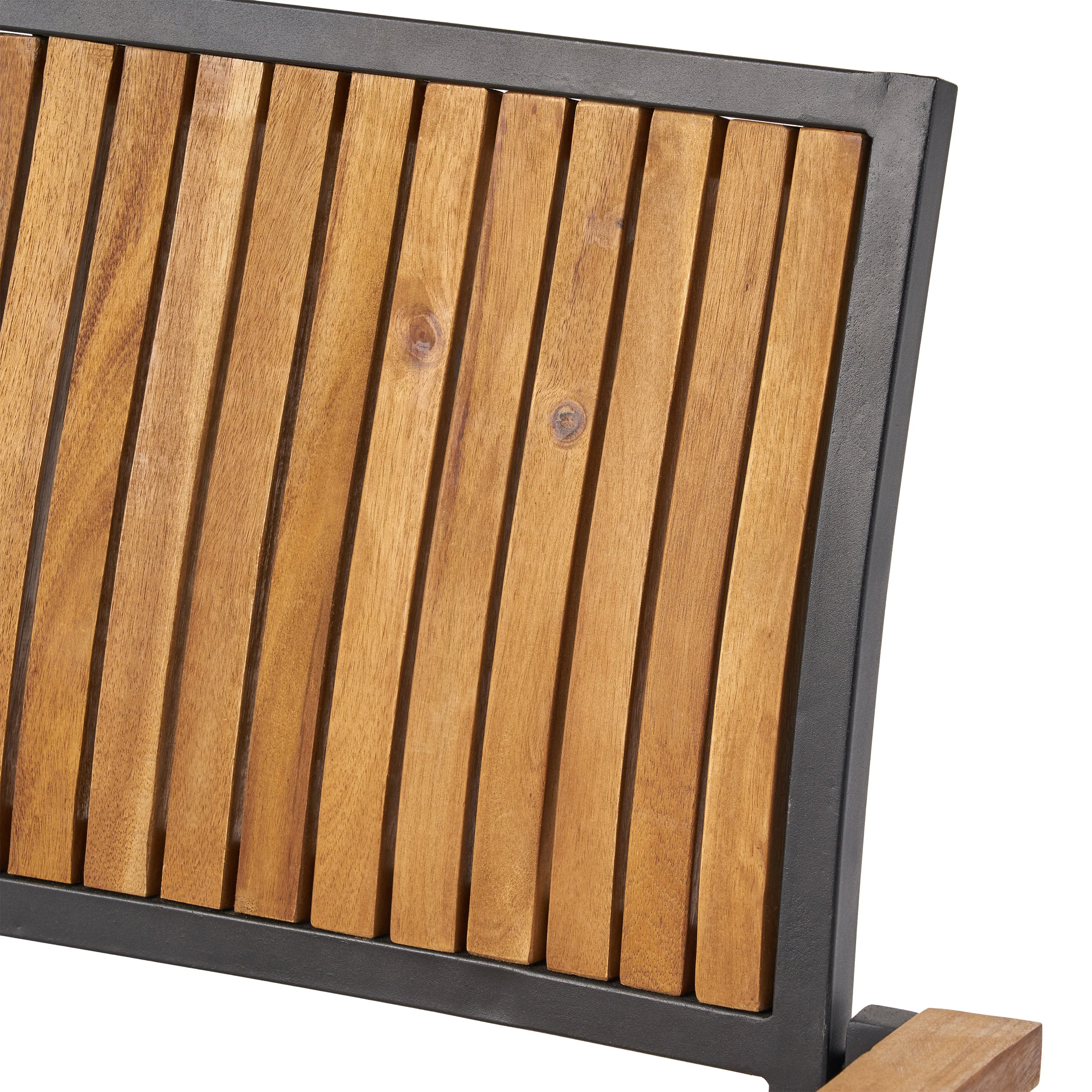 Emma Outdoor 4 Seater Acacia Wood Square Dining Set - furnishings