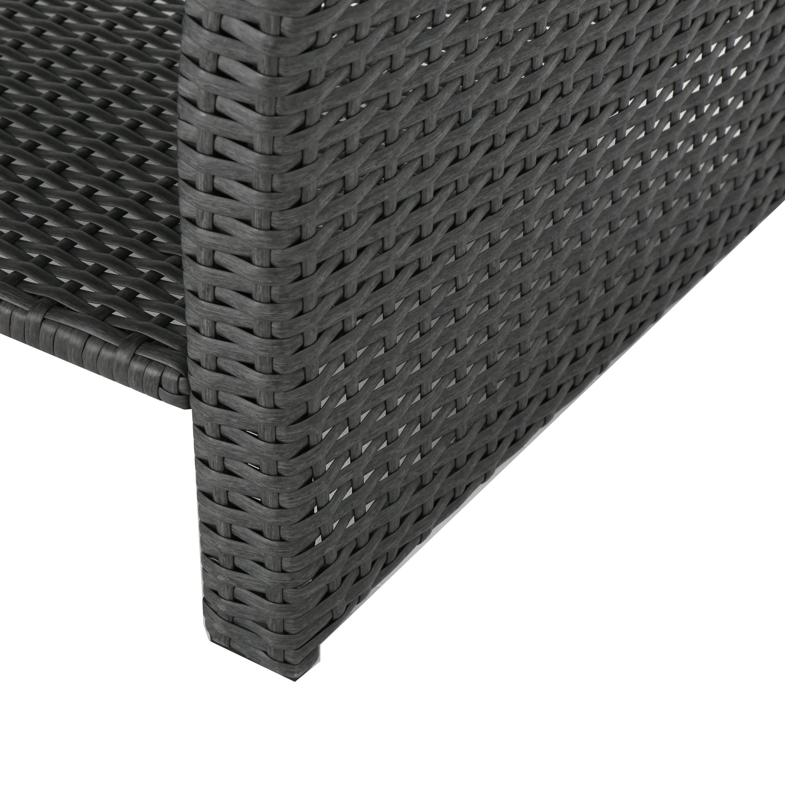 Lorien Outdoor 4 Piece Wicker Chat Set w/ Water Resistant Cushions - furnishings