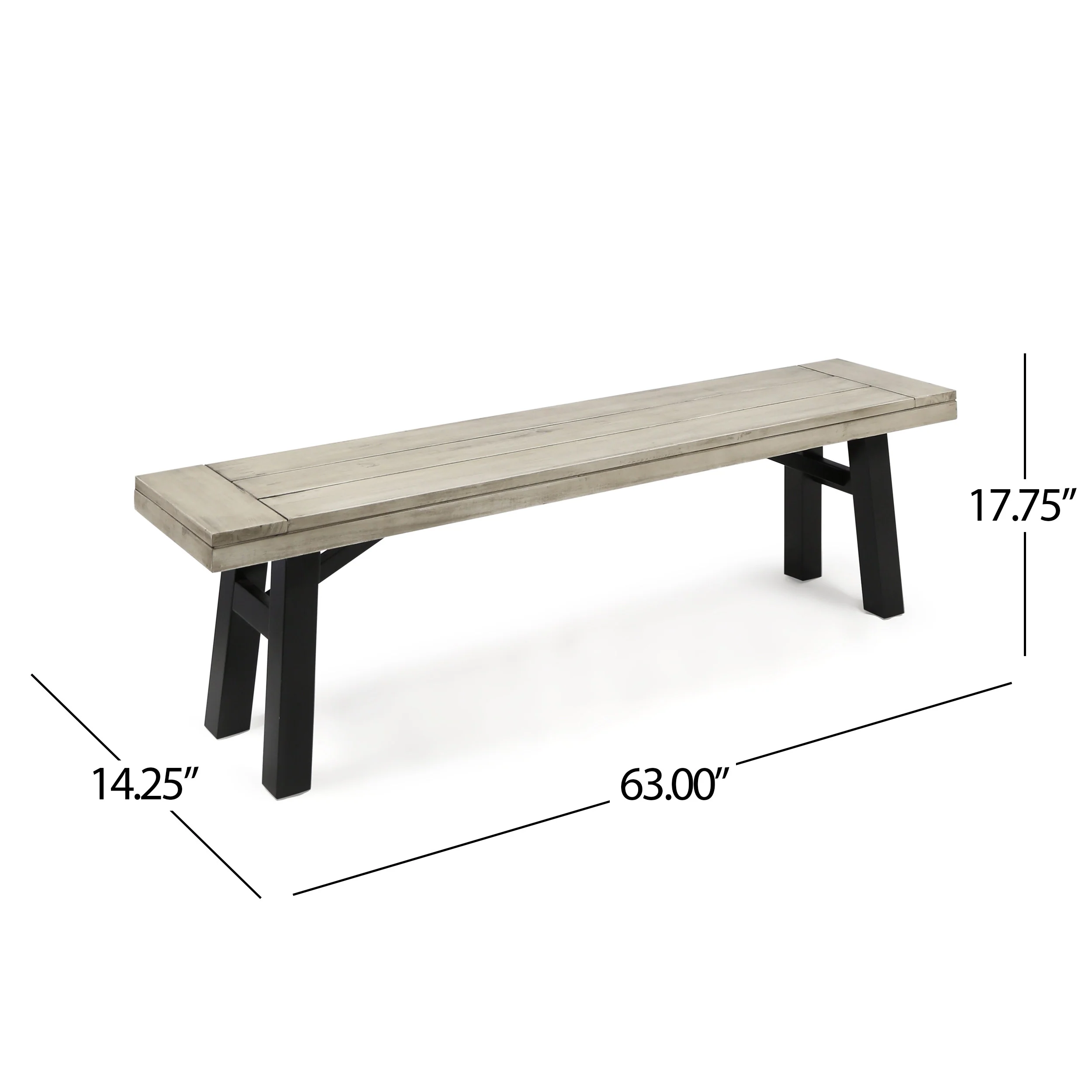 Betteravia Outdoor Acacia Wood Dining Benches, Set of 2 - furnishings