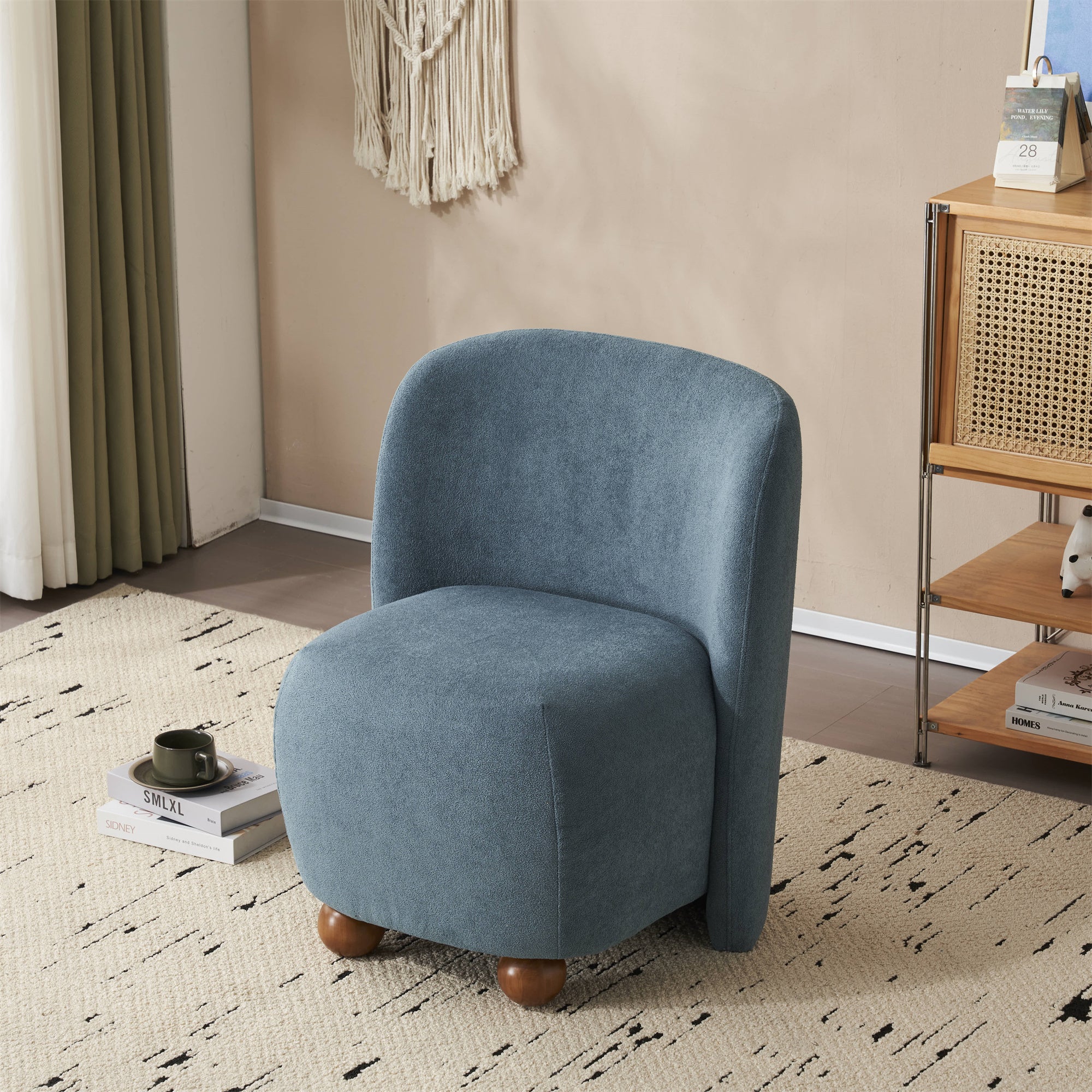 Sallia Ultra-Soft Modern Low-Back Armless Accent Chair, Multiple Color - furnishings