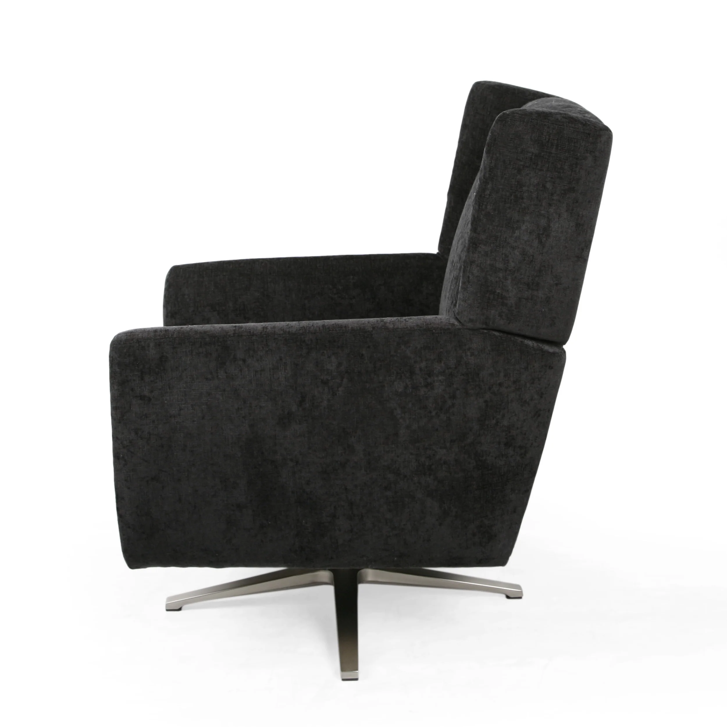 Dezi Contemporary Fabric Swivel Chair - furnishings
