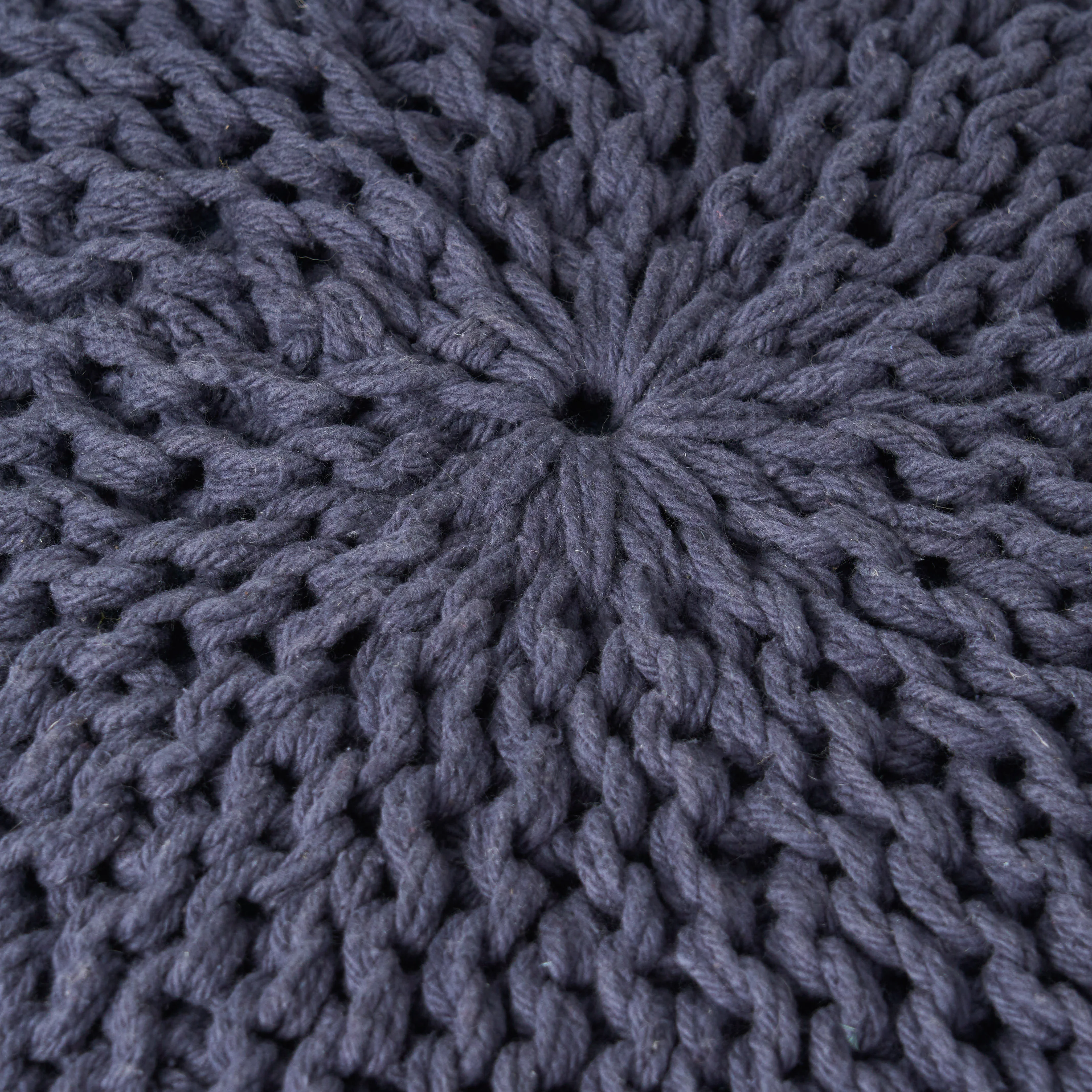 Valentine Handcrafted Modern Fabric Pouf - furnishings