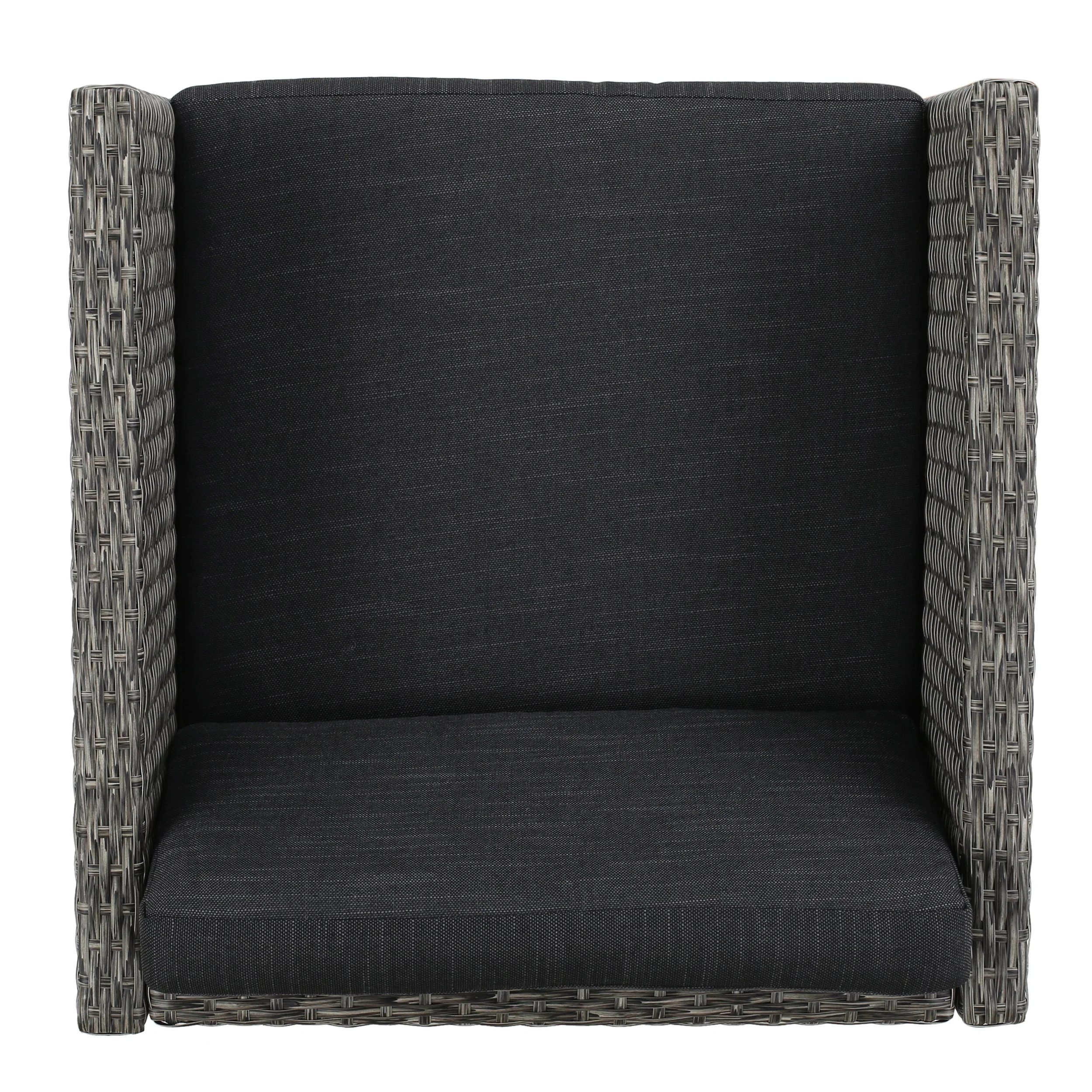 Phillips Outdoor 17 PcWicker Patio Set w/Water Resistant Cushion - furnishings