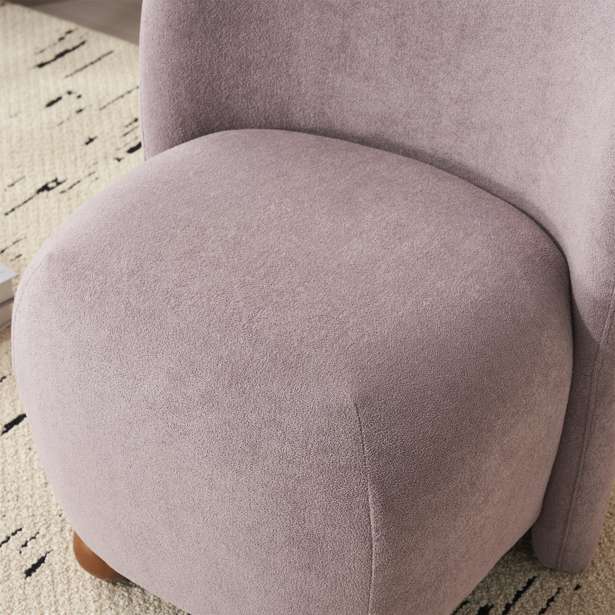 Sallia Ultra-Soft Modern Low-Back Armless Accent Chair, Multiple Color - furnishings