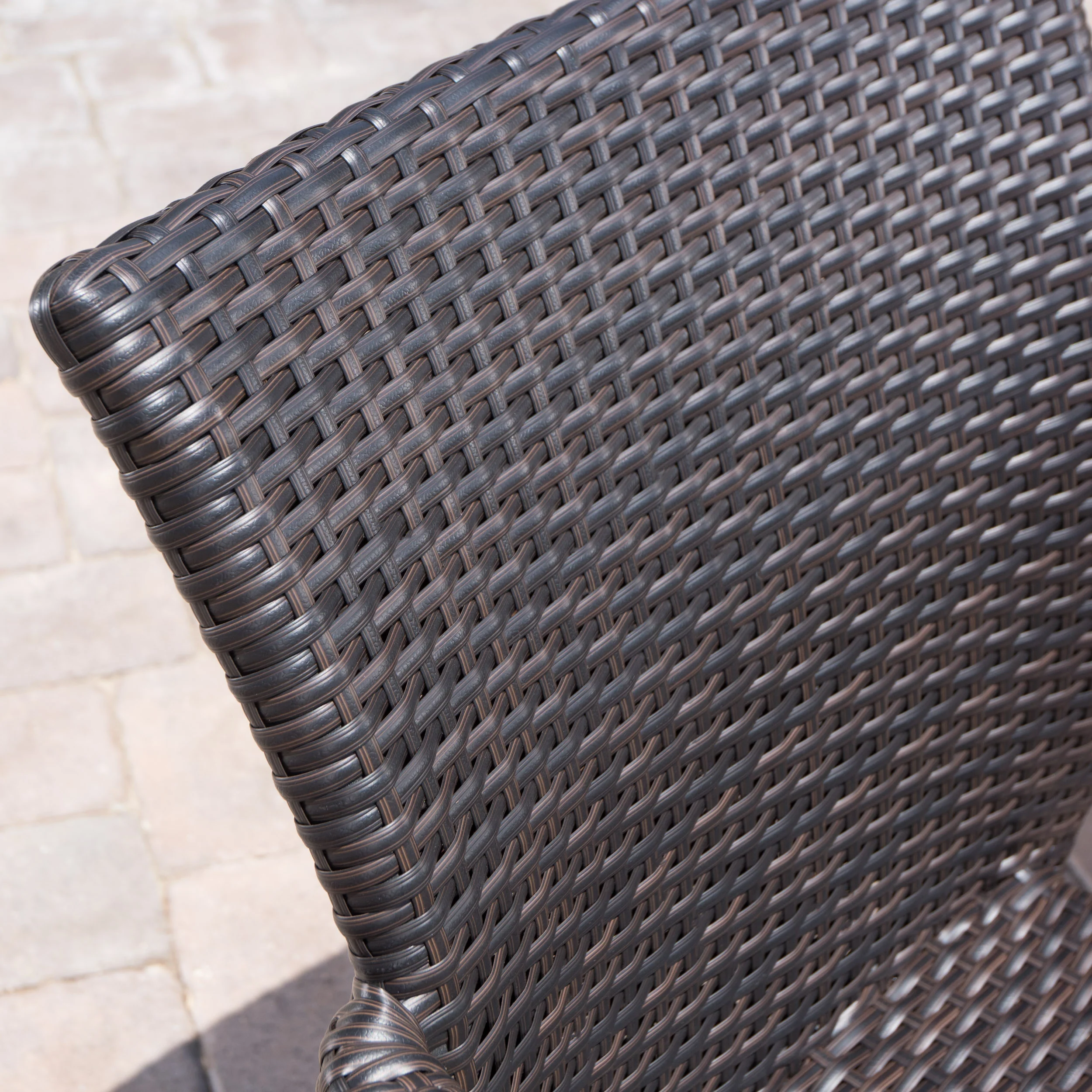Bangladesh Outdoor 9 Piece Wicker Dining Set with Armed and Armless Dining Chairs - furnishings