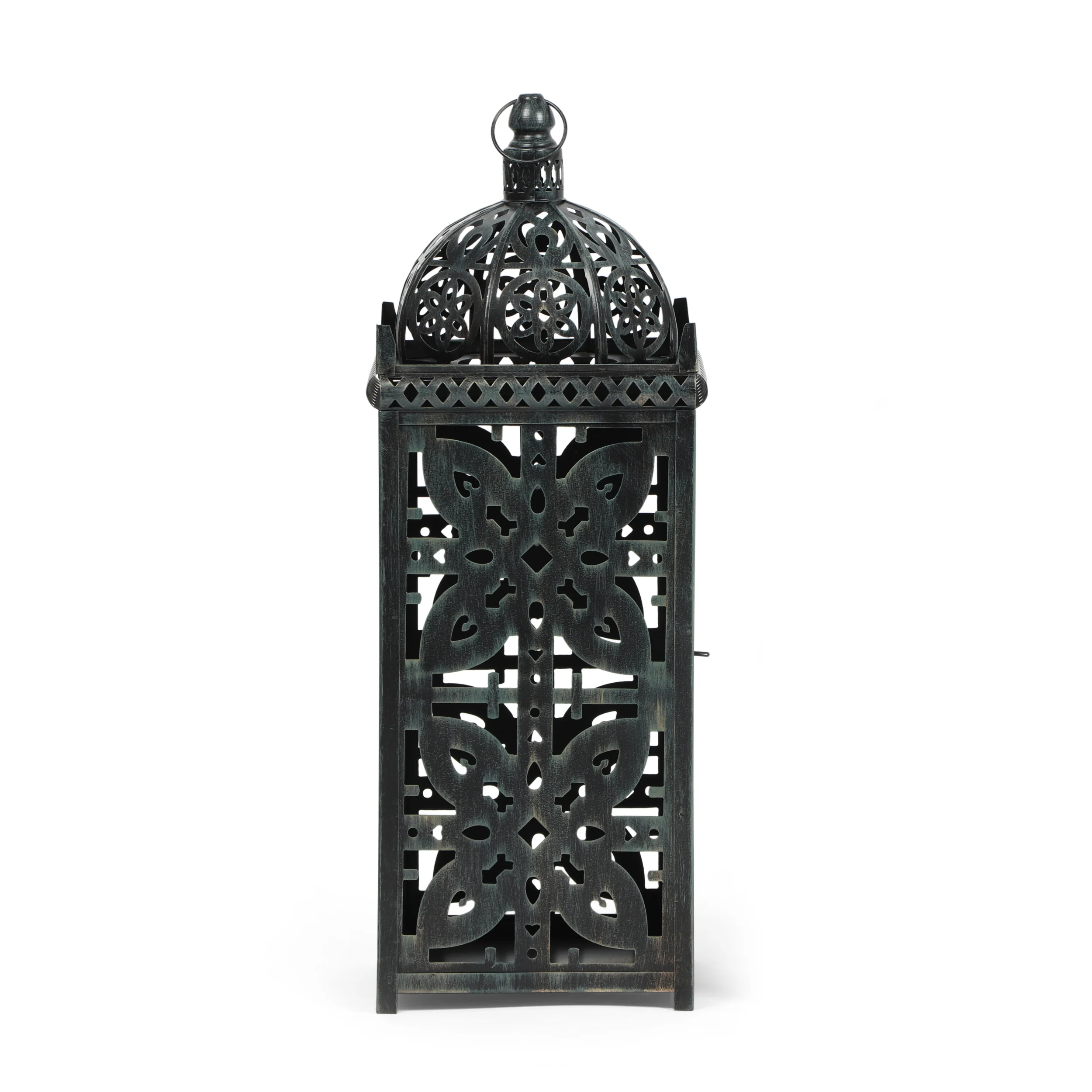 Hamler Shabby Chic Handcrafted Iron Decorative Lantern - furnishings