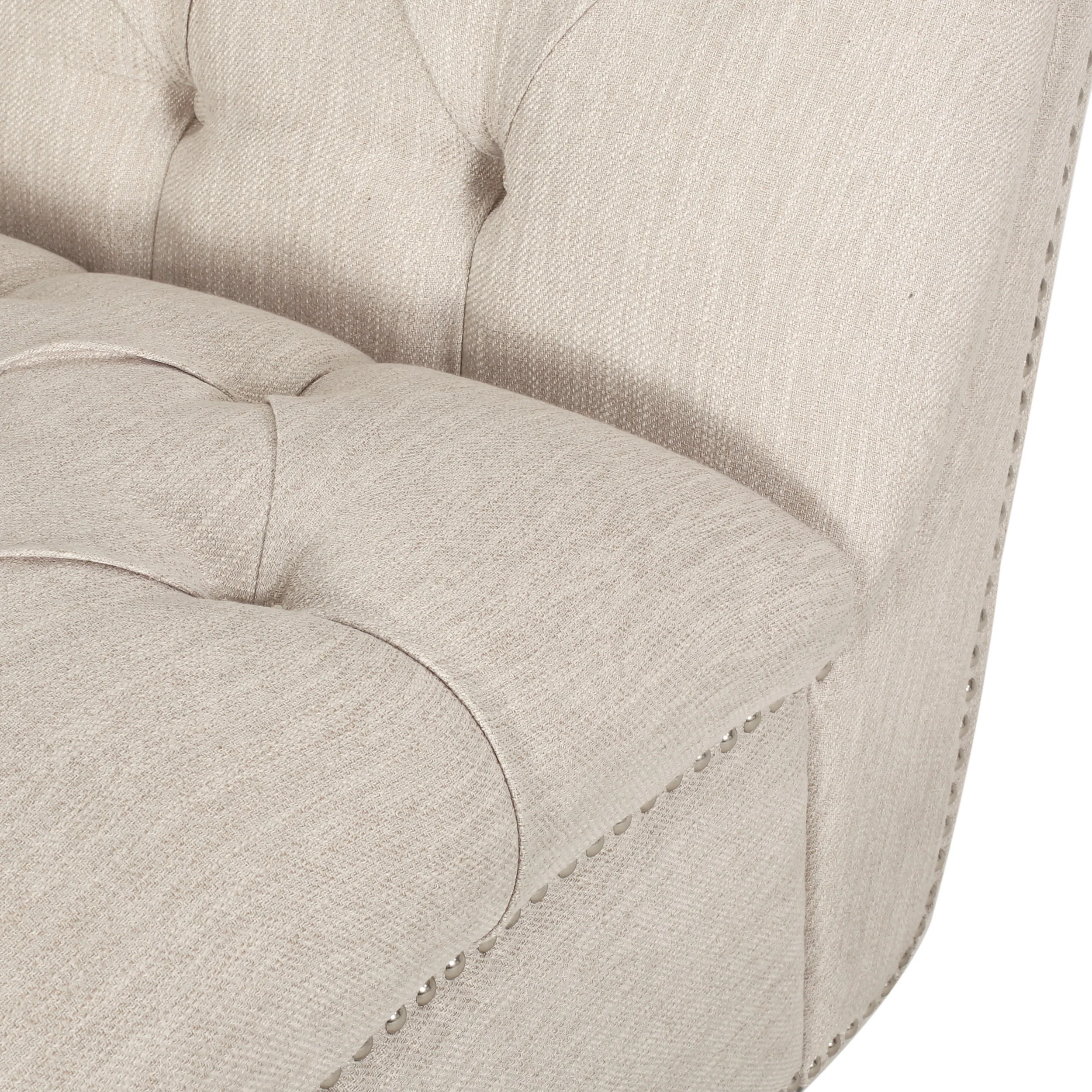 Meigs Varnell Contemporary Fabric Button Tufted Chaise Lounge - furnishings