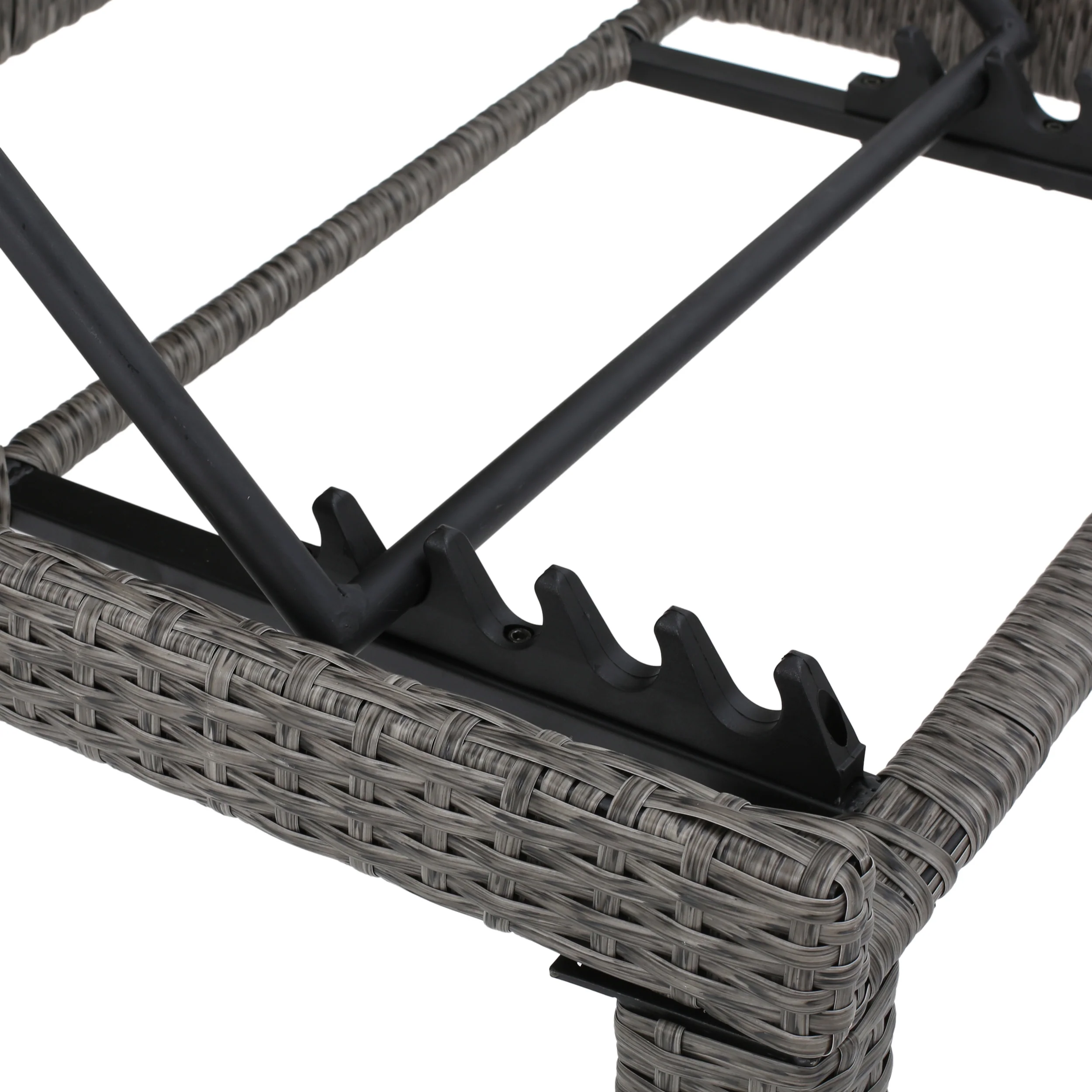 Portofino Outdoor 10 Piece Wicker Patio Set with Water Resistant Cushions - furnishings