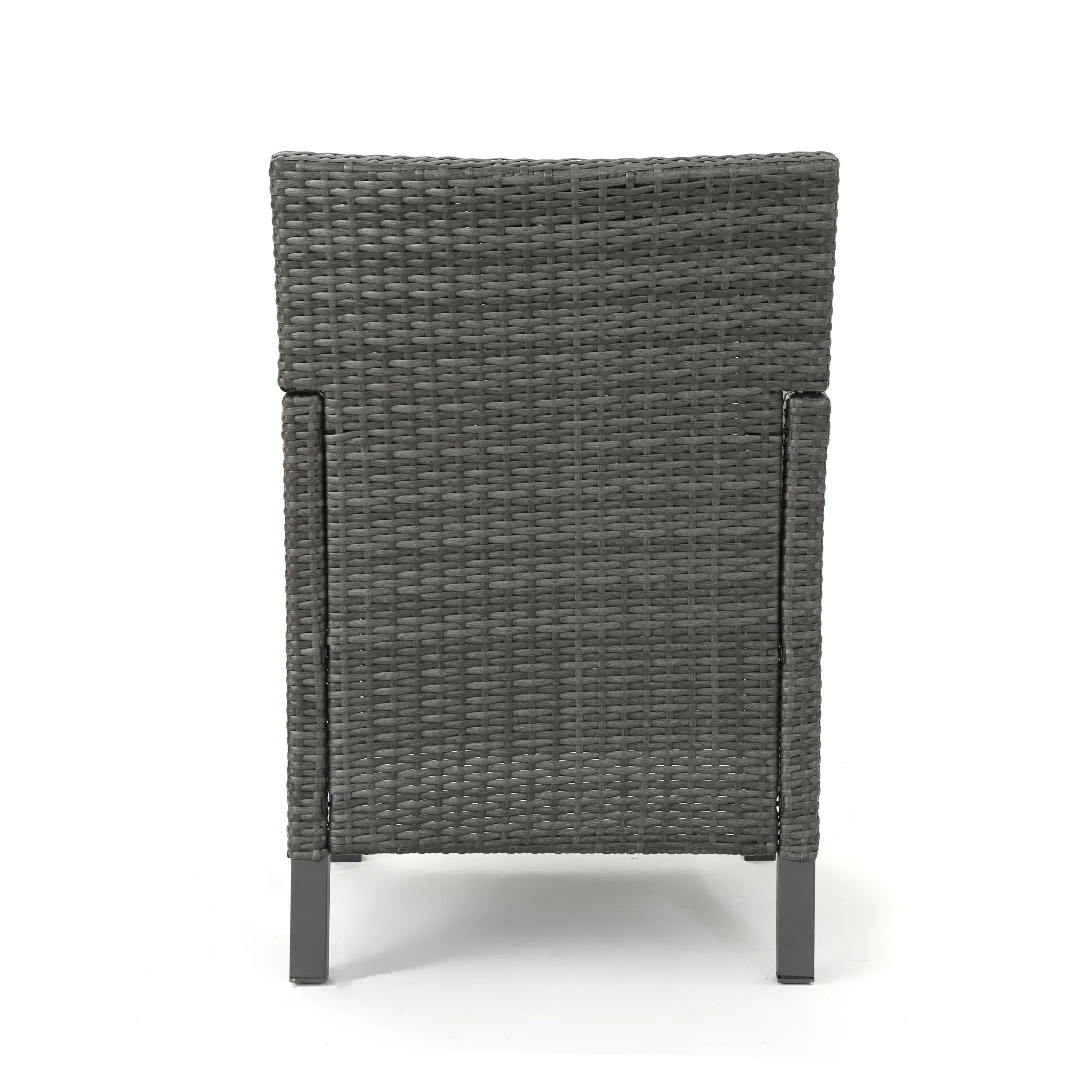 Cerrenne Outdoor 5 Piece Wicker Dining Set with Water Resistant Cushions - furnishings