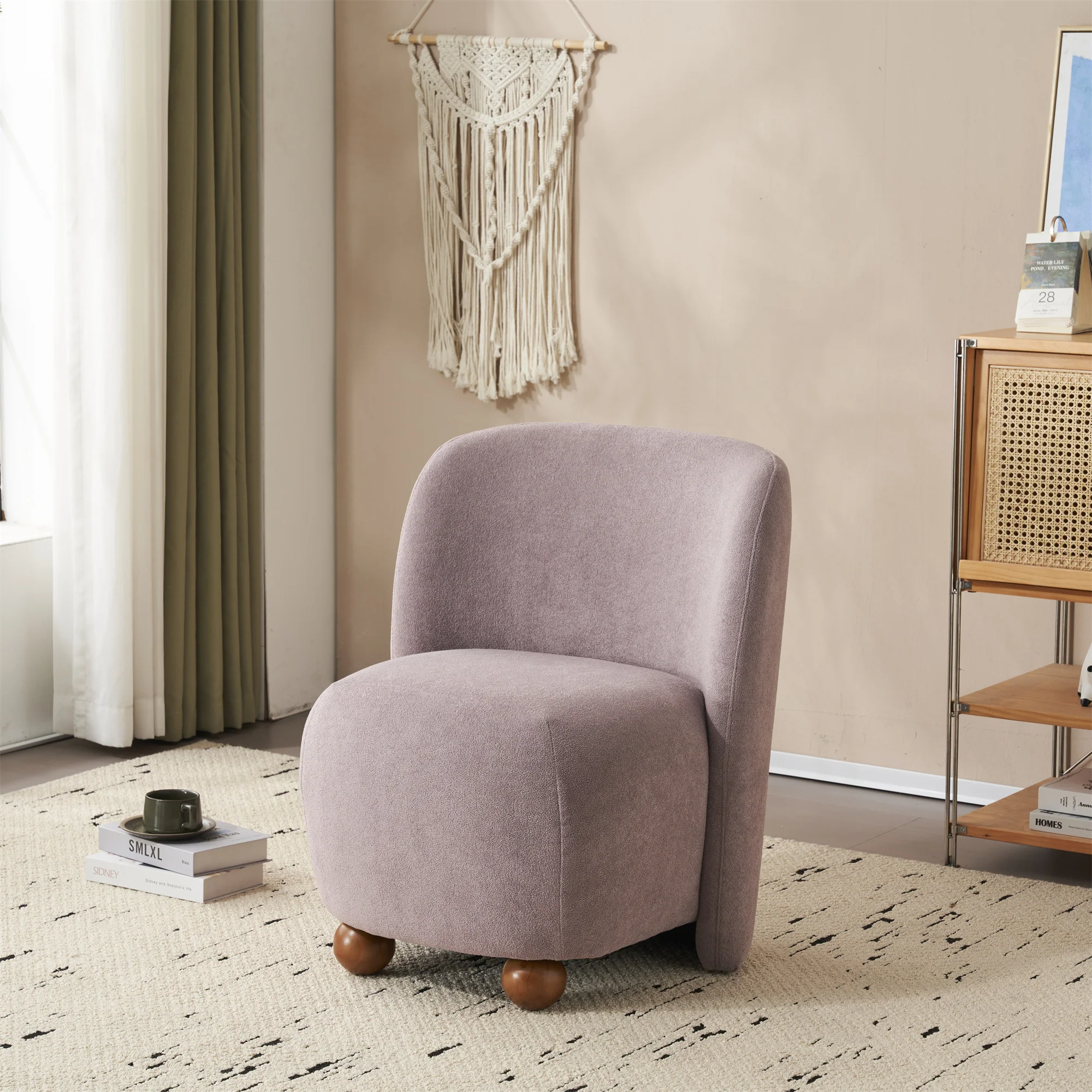 Sallia Ultra-Soft Modern Low-Back Armless Accent Chair, Multiple Color - furnishings