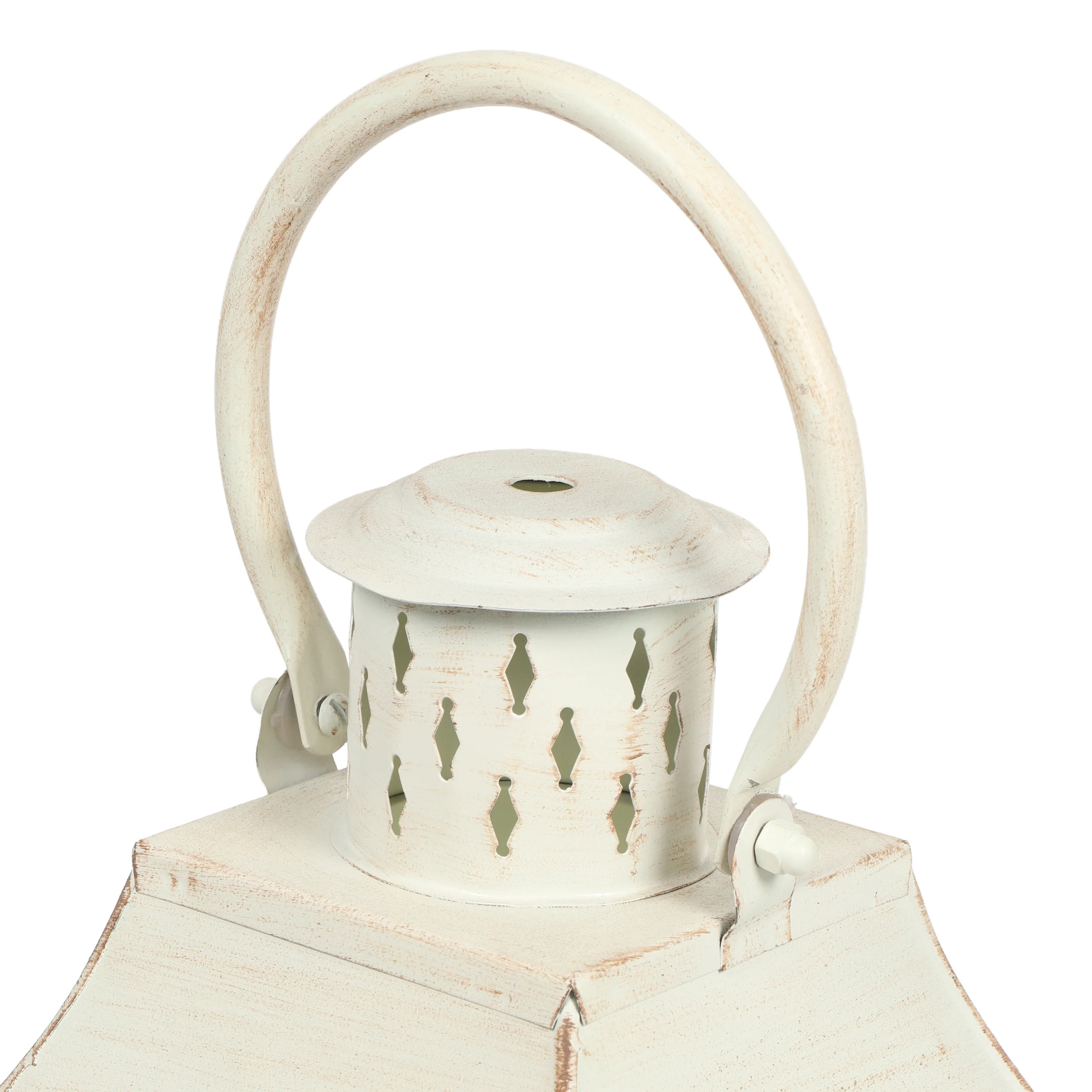 Reigle Coastal Handcrafted Mango Wood Decorative Lantern - furnishings
