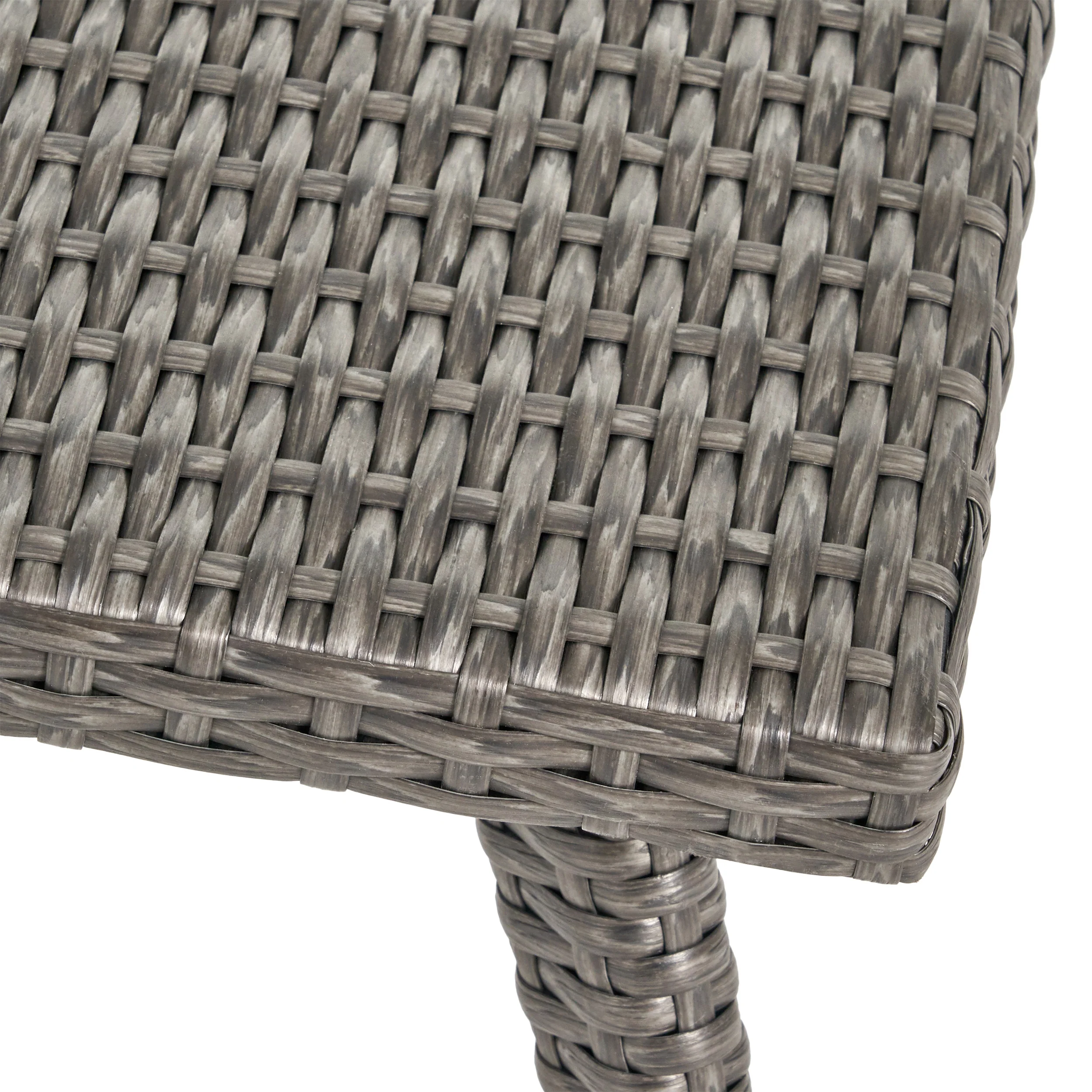 Voyage Outdoor 8 Piece Gray Wicker Chat Set with Cushions - furnishings