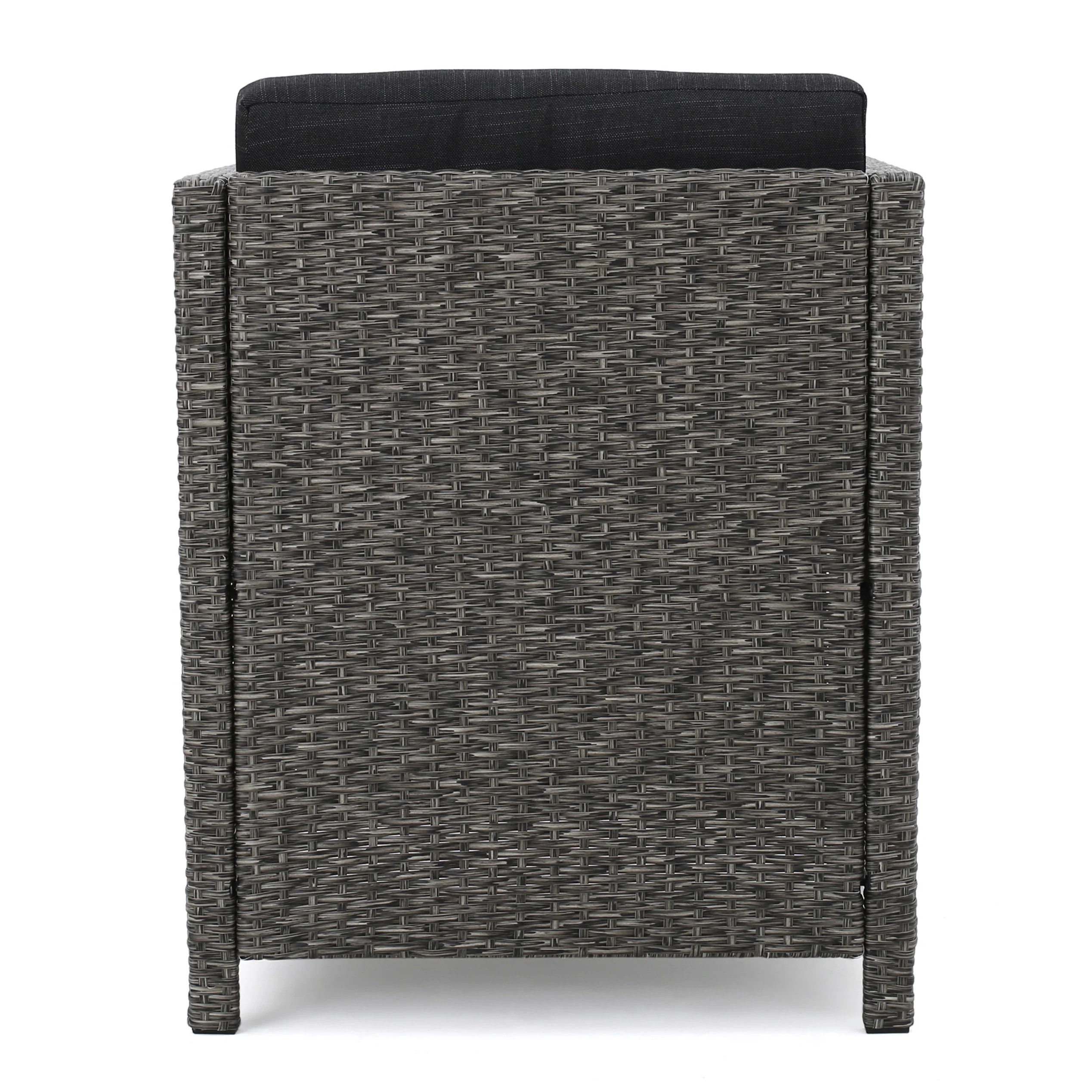 Calella 5-Piece Outdoor Dark Grey Wicker Dining Set - furnishings