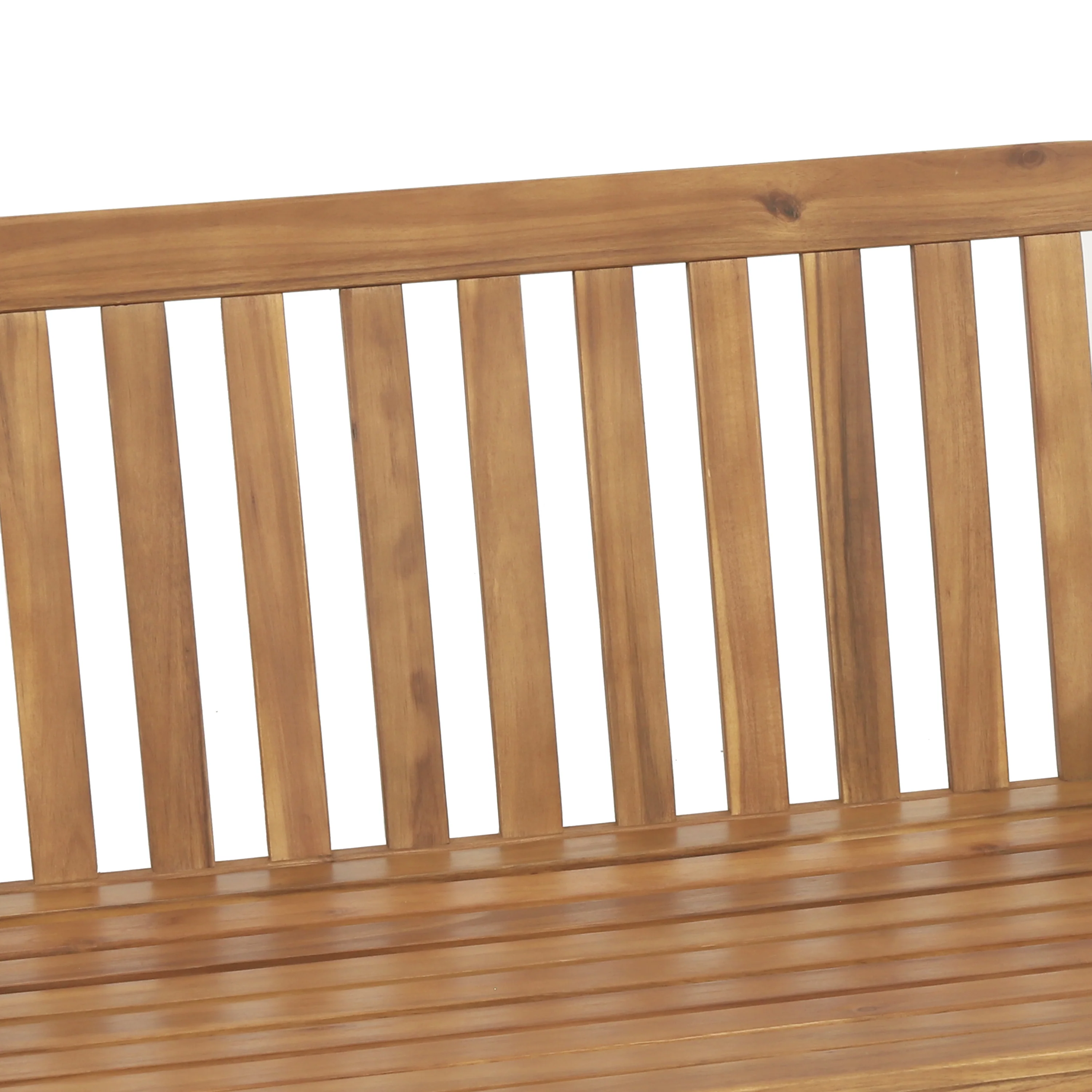 Maurers Outdoor Acacia Wood Hanging Porch Swing - furnishings