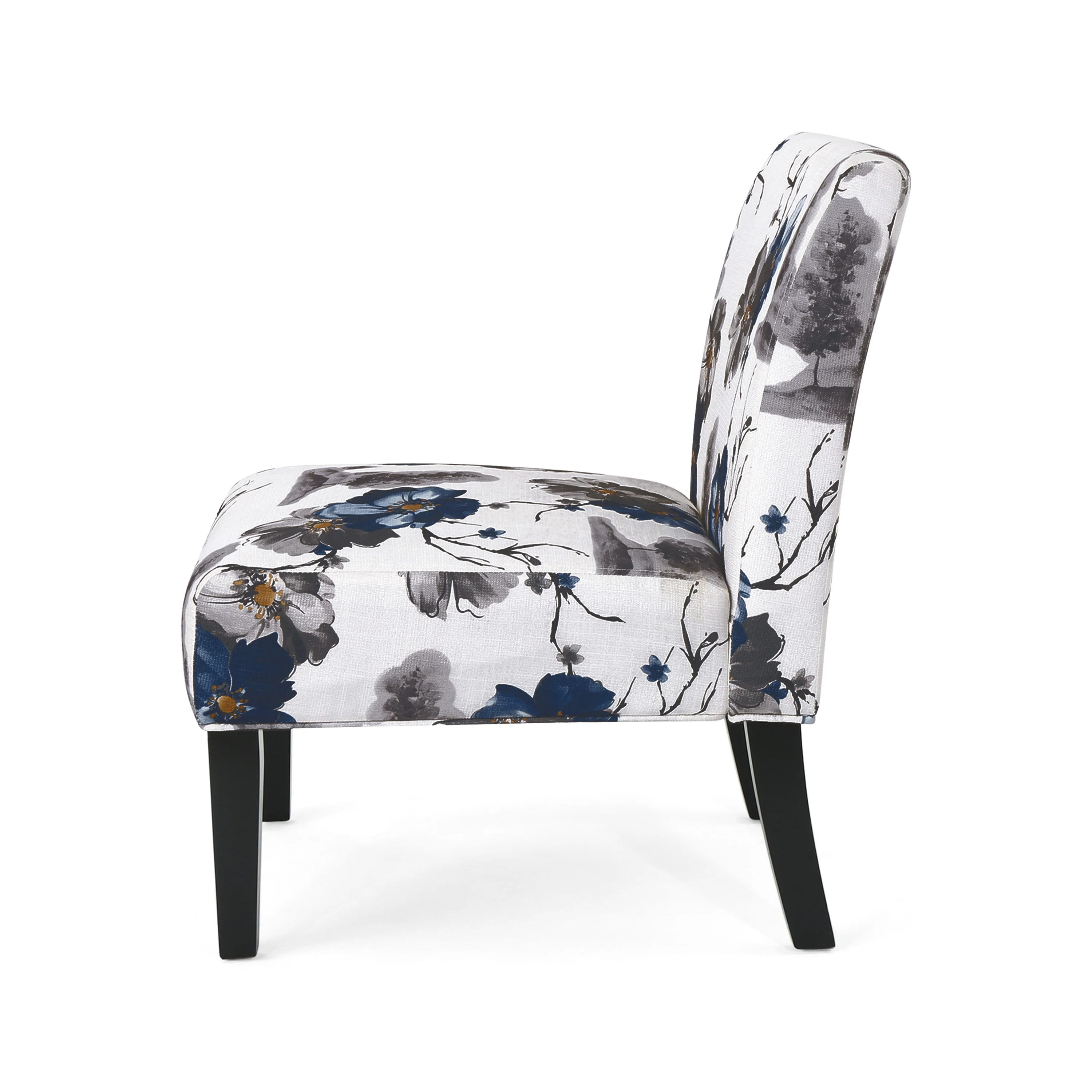 Kendal Contemporary Fabric Slipper Accent Chair - furnishings