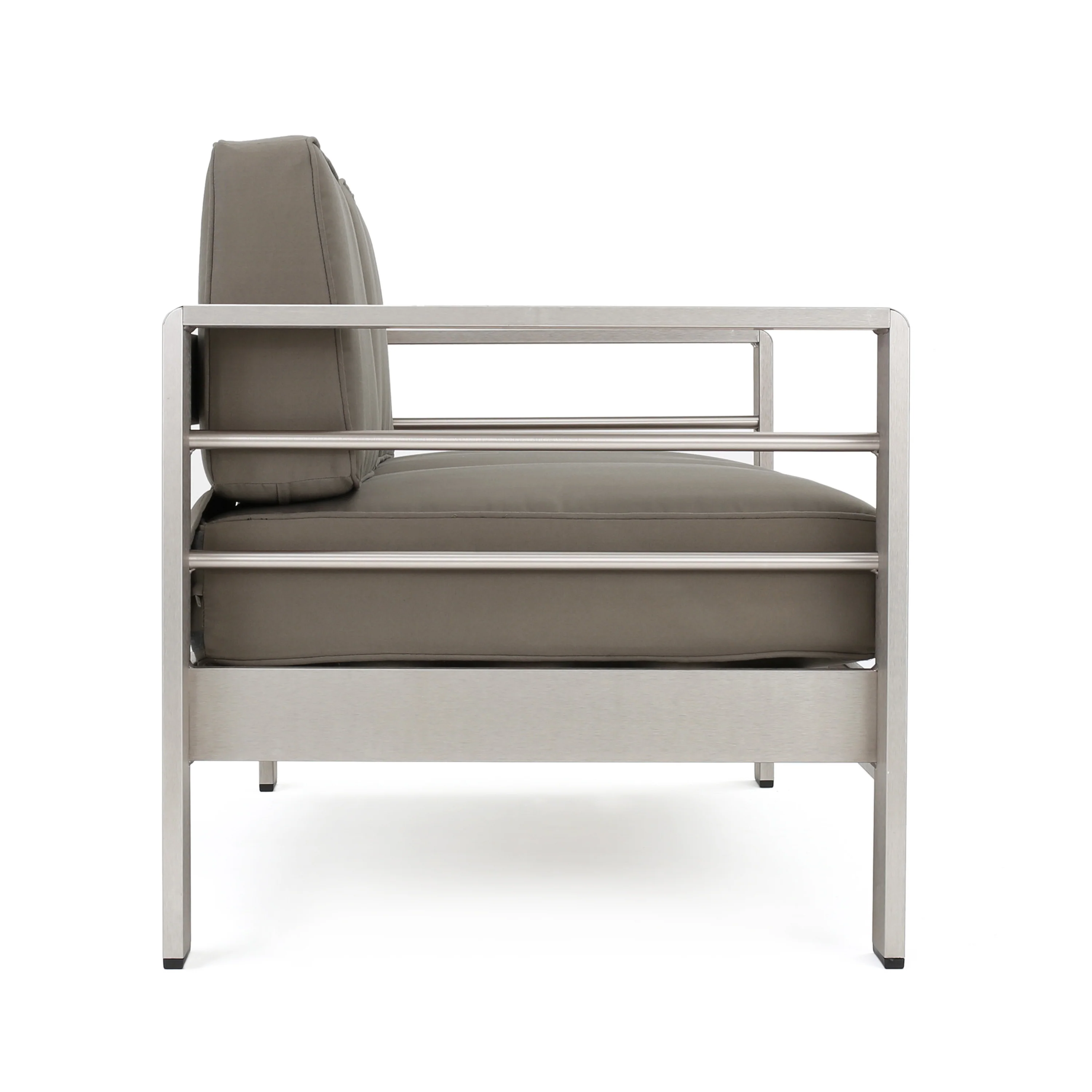 Crested Bay Outdoor Aluminum Loveseat - furnishings