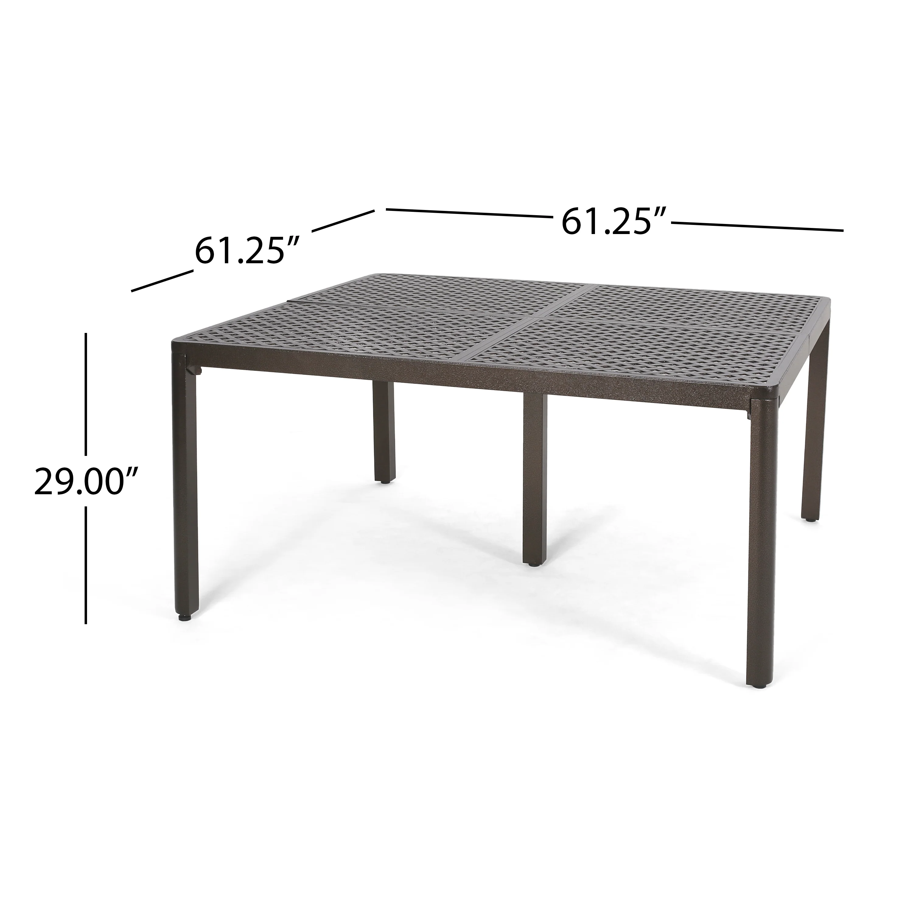 Megan Outdoor Aluminum and Wicker 8 Seater Dining Set - furnishings