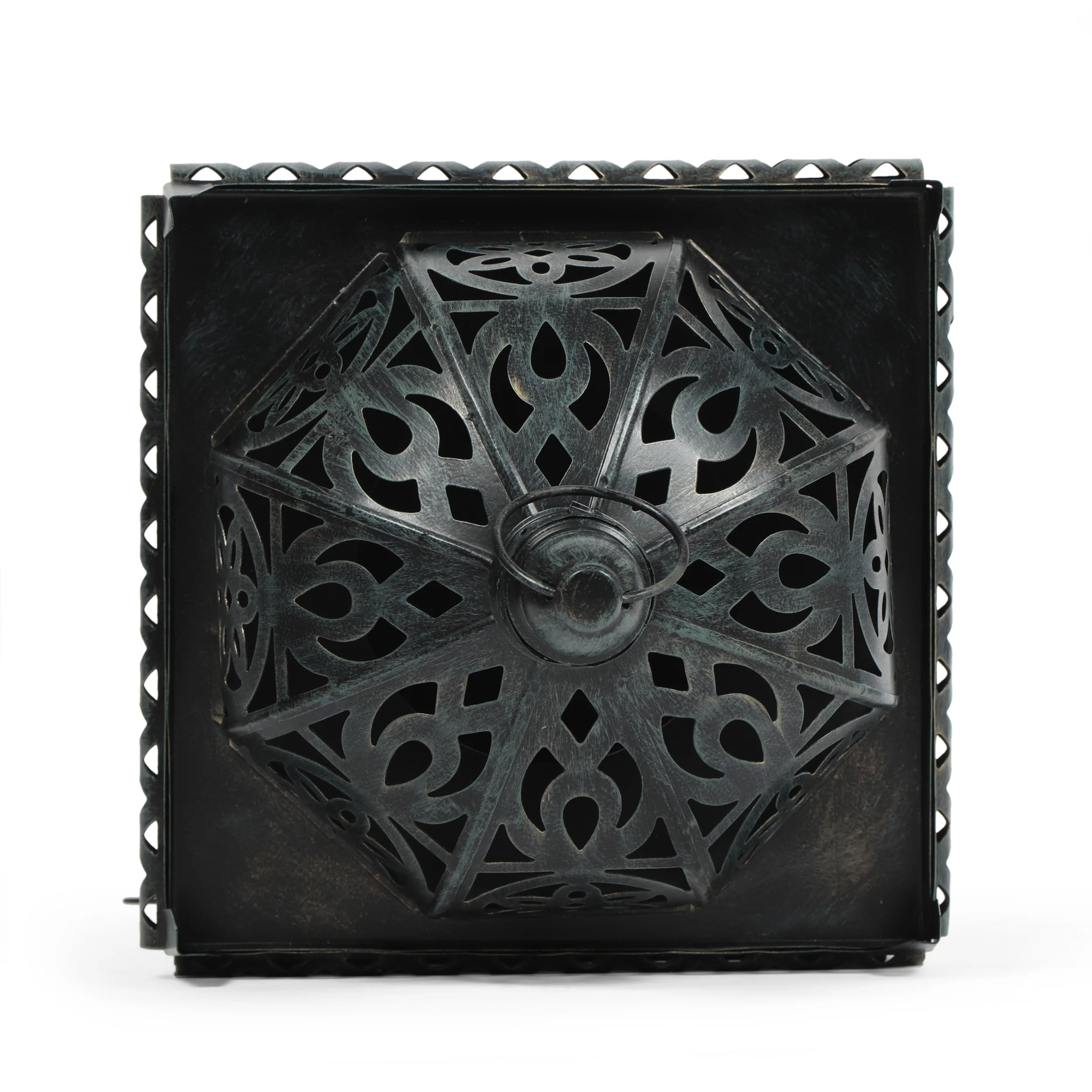 Hamler Shabby Chic Handcrafted Iron Decorative Lantern - furnishings