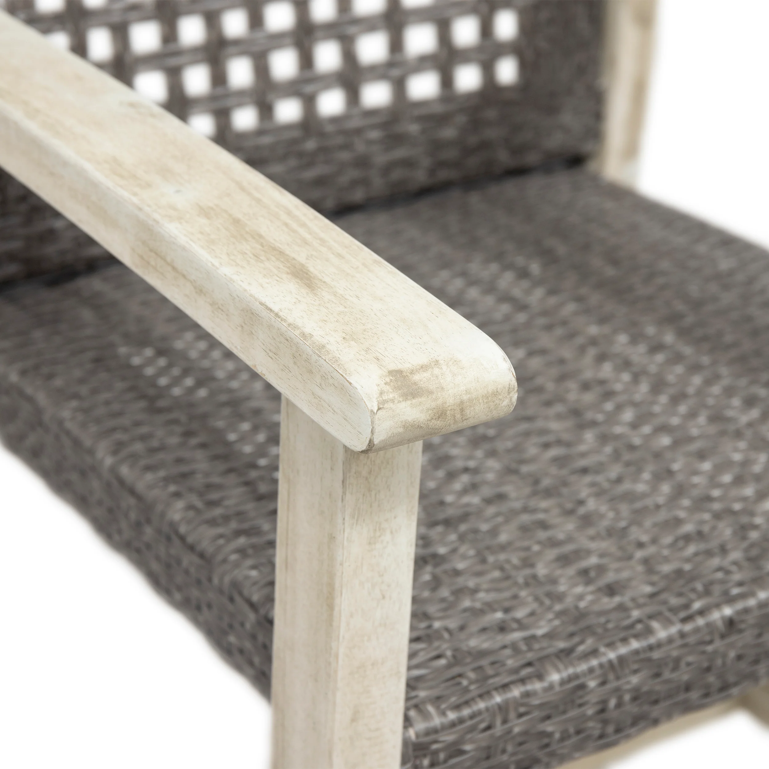 Danis 6 Seater Outdoor Acacia Wood and Wicker Dining Set - furnishings