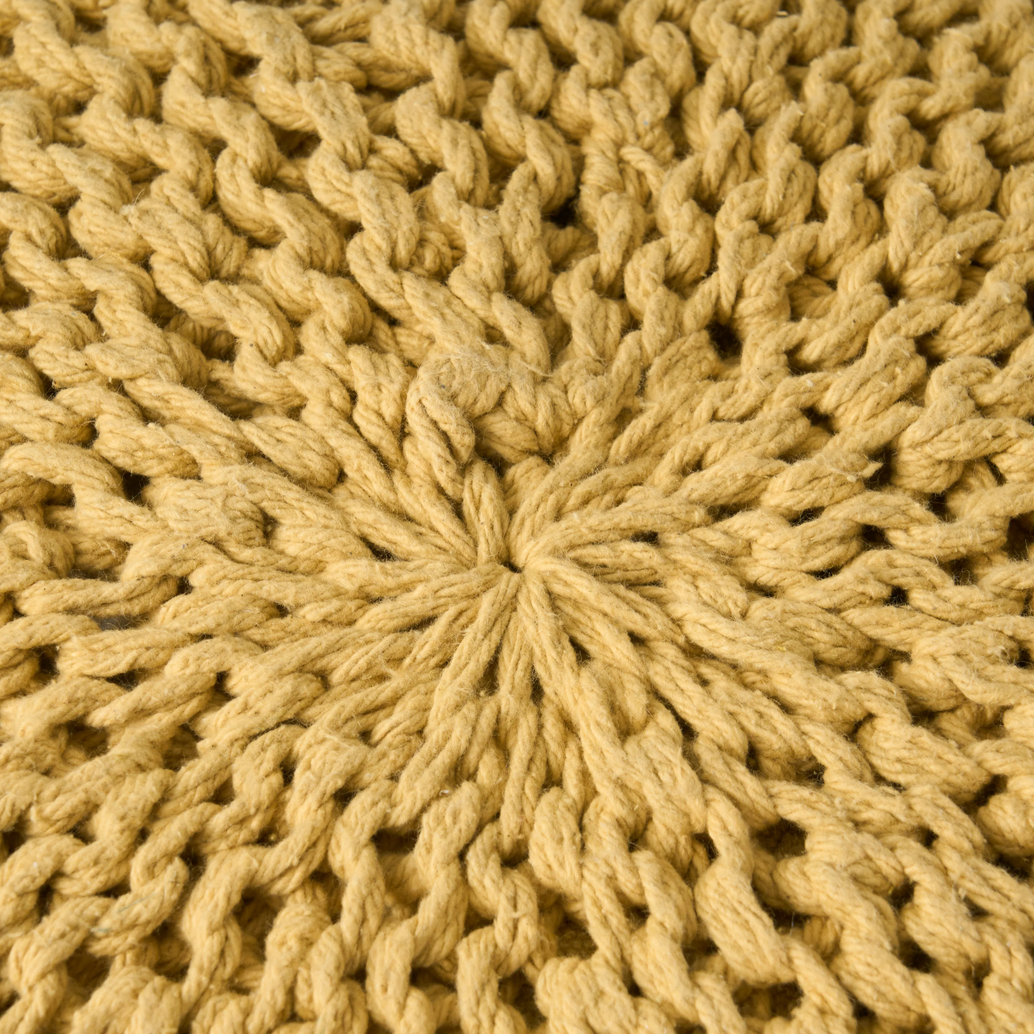 Valentine Handcrafted Modern Fabric Pouf - furnishings