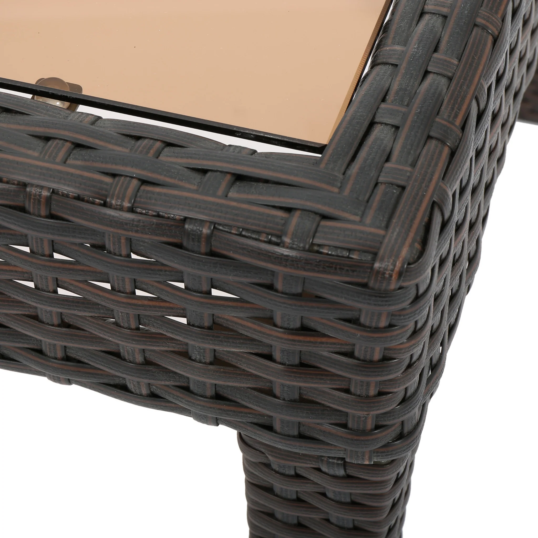 Alfarin Outdoor 5-piece Wicker Chat Set with Cushions - furnishings