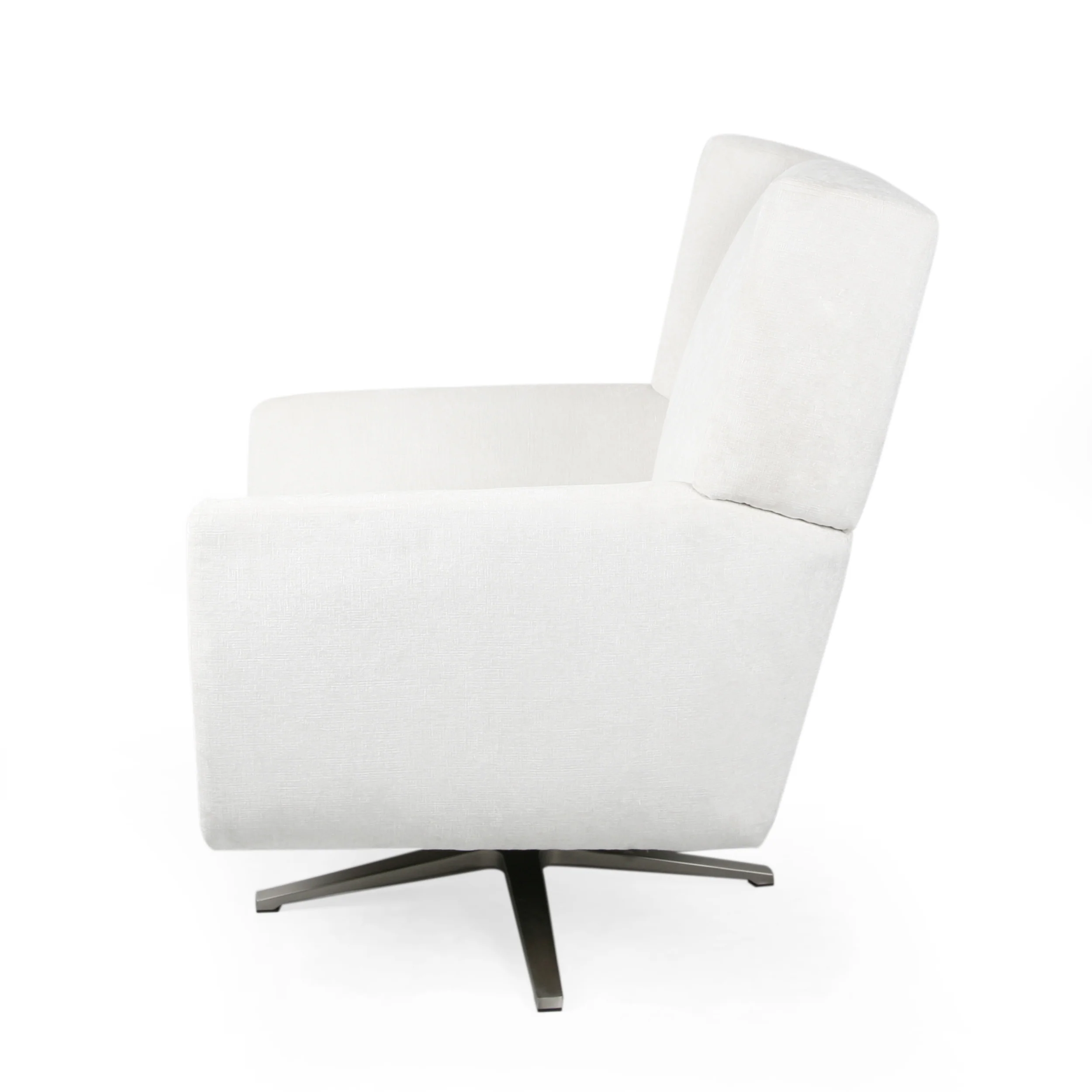 Dezi Contemporary Fabric Swivel Chair - furnishings