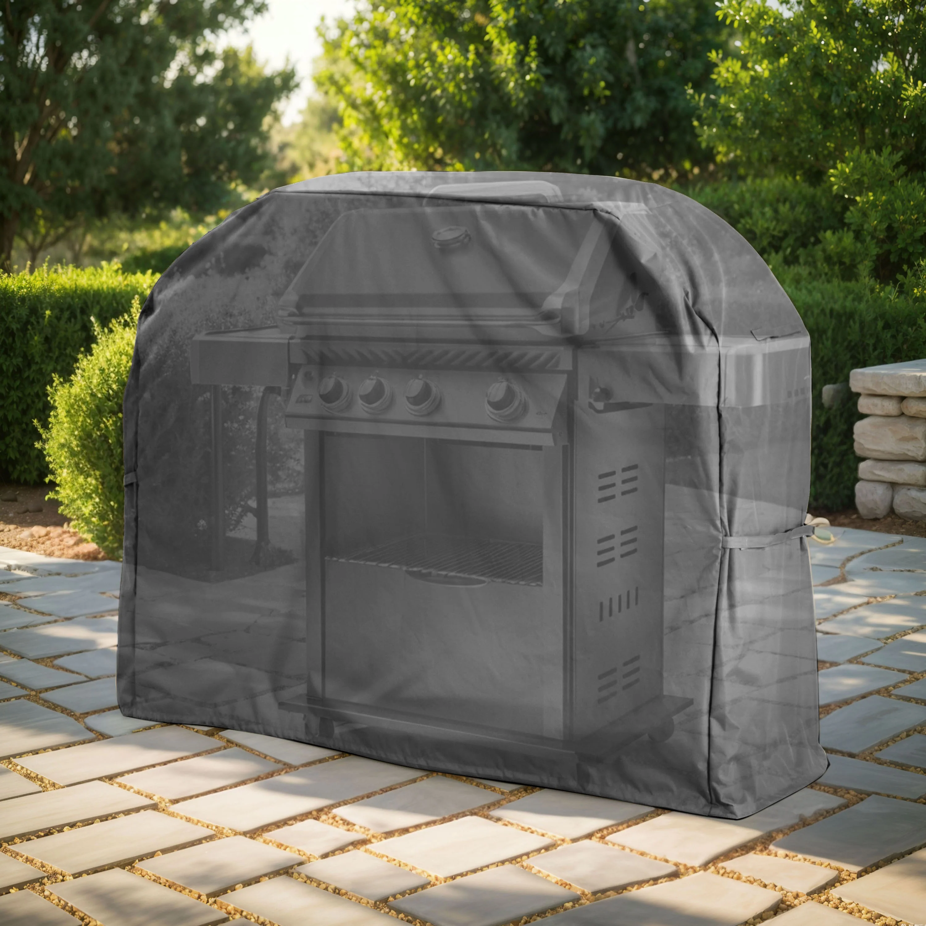 Reveriea Rectangle Outdoor BBQ Grill Cover - furnishings