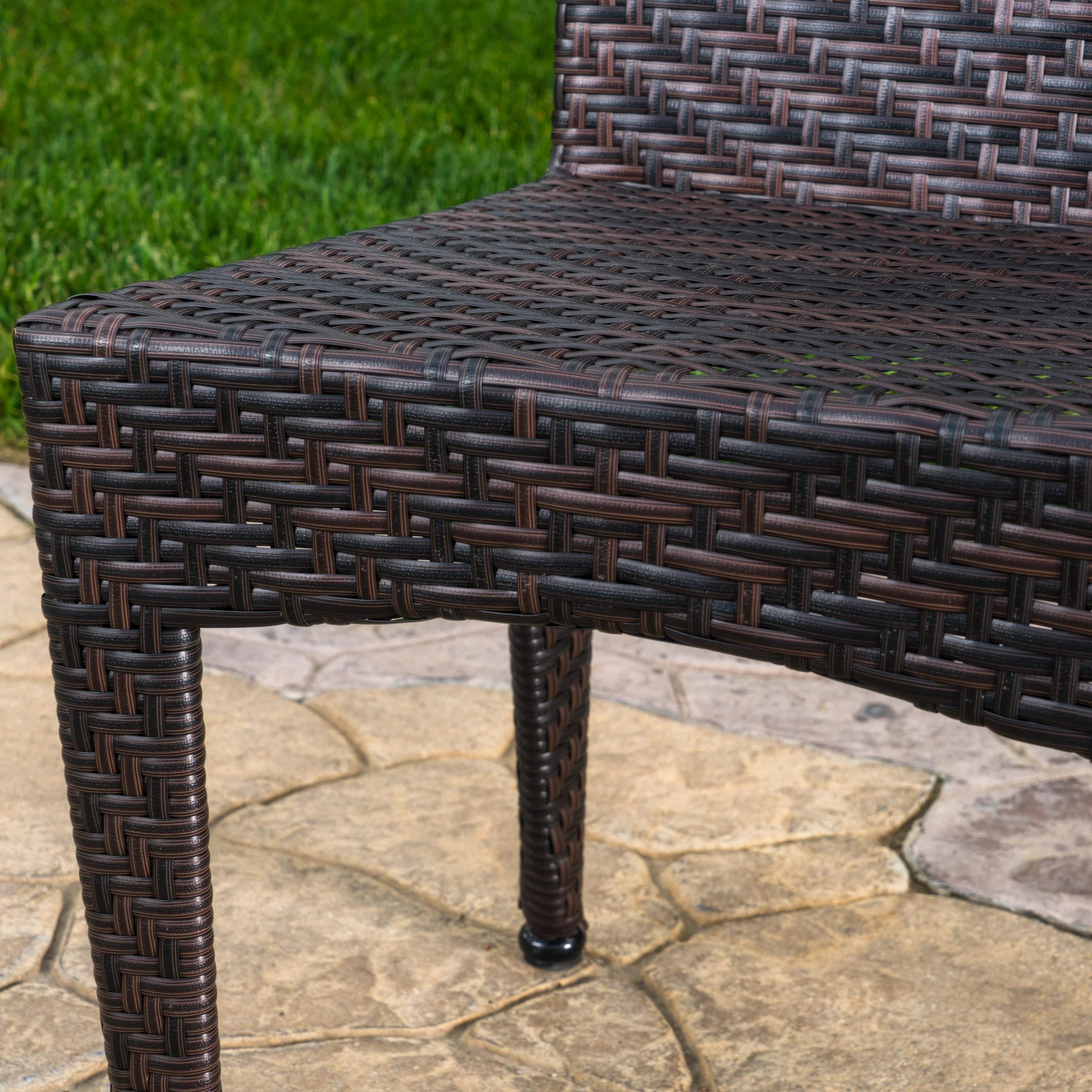 Moorhouse Outdoor 9 Piece Multi-Brown Wicker Dining Set - furnishings