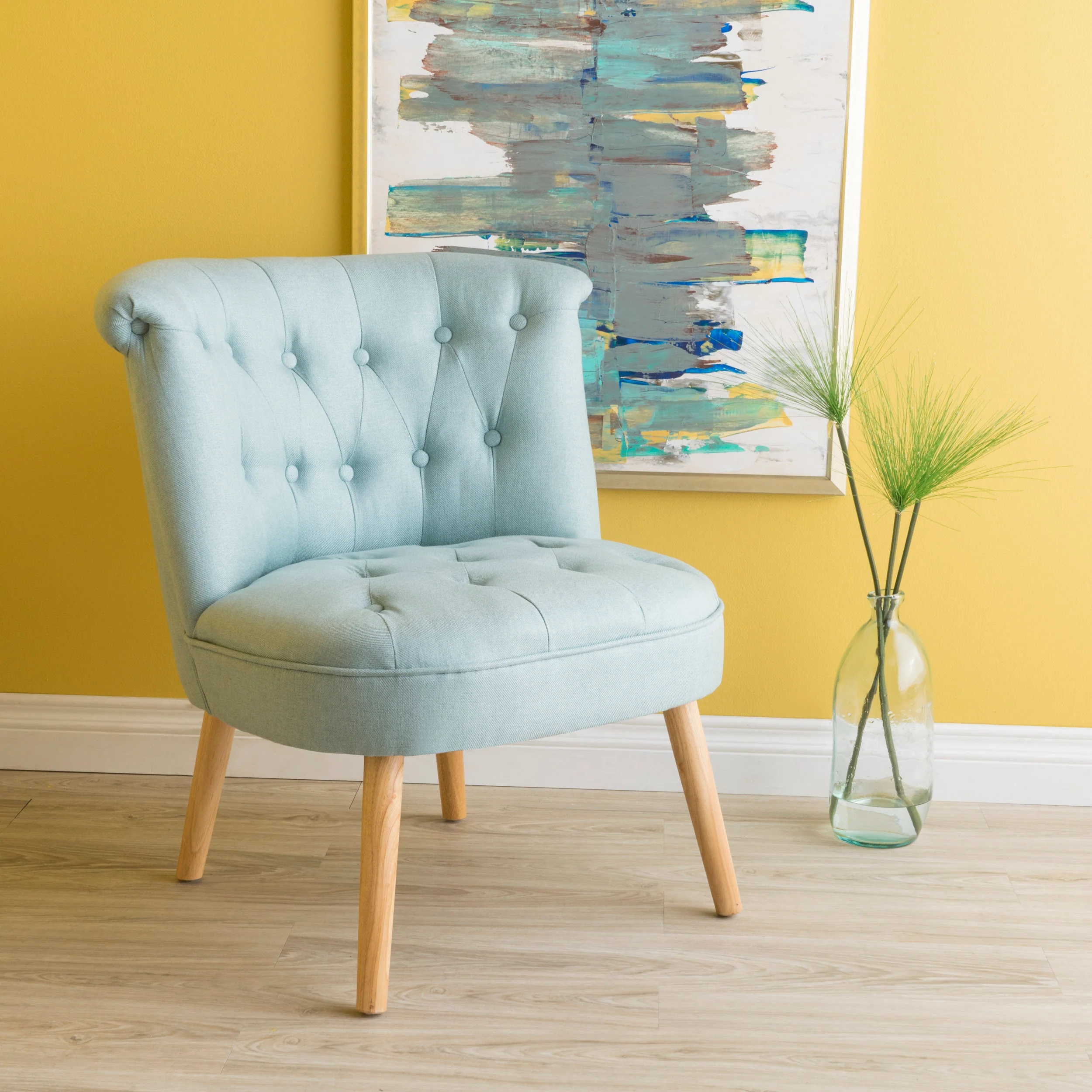 Donna Plush Modern Tufted Accent Chair - furnishings